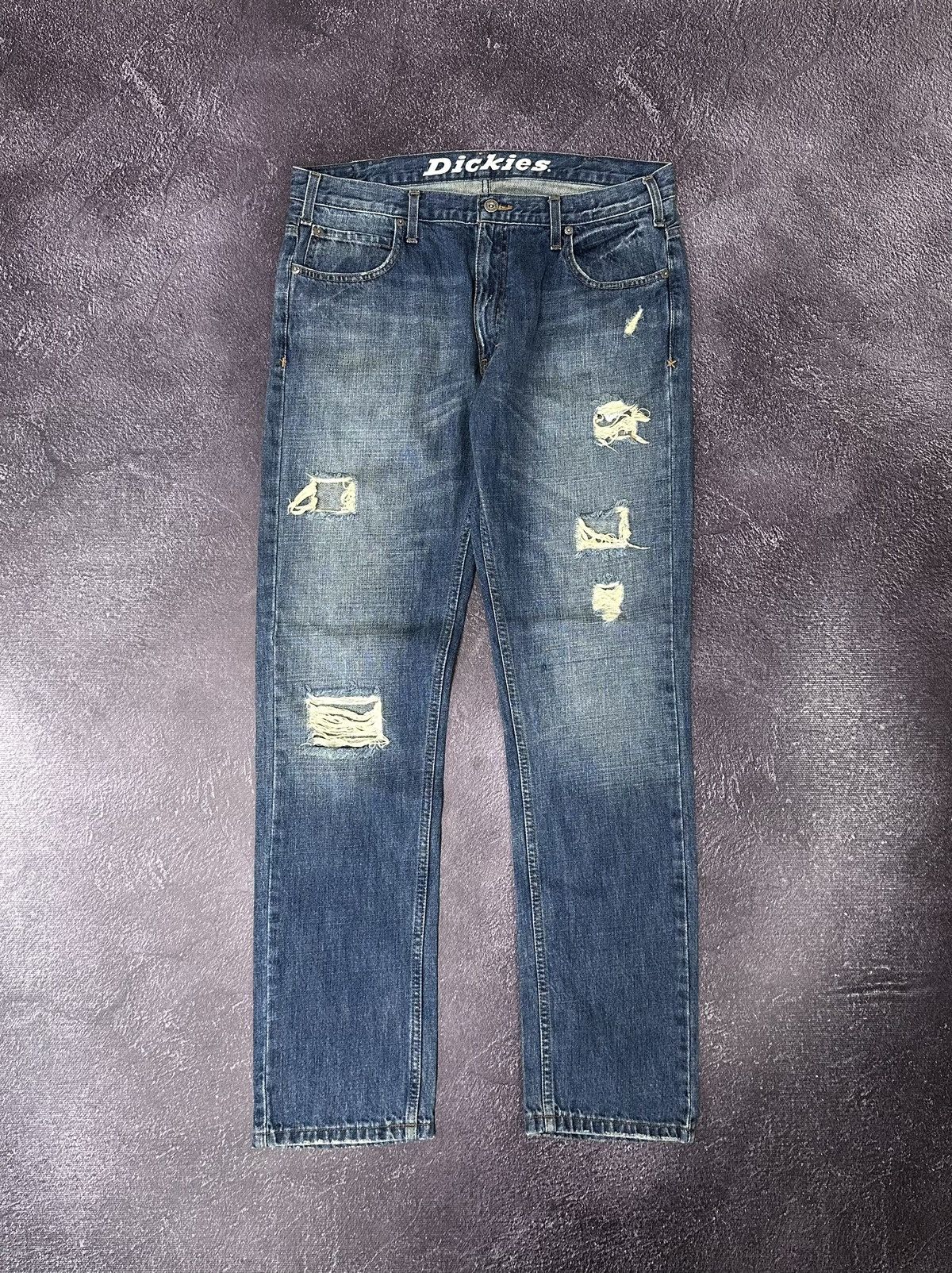 Dickies Vintage Dickies Distressed USA Faded Opium Work Hype Jeans Size US 34 / EU 50 - 2 Thumbnail
