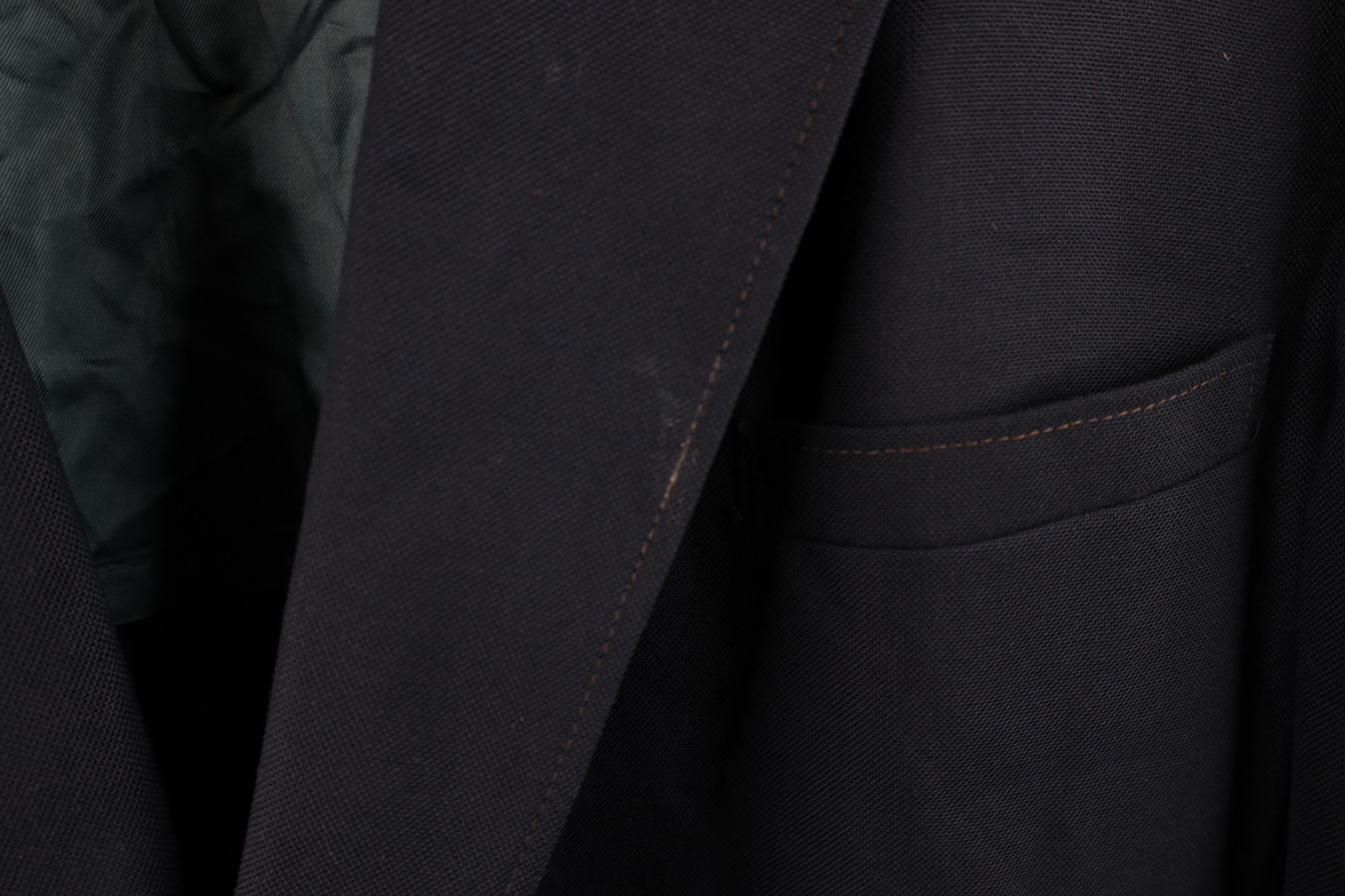 Vintage Vintage 90s Streetwear Suit Coat Blazer Jacket Navy Blue USA Size US XXL / EU 58 / 5 - 5 Thumbnail
