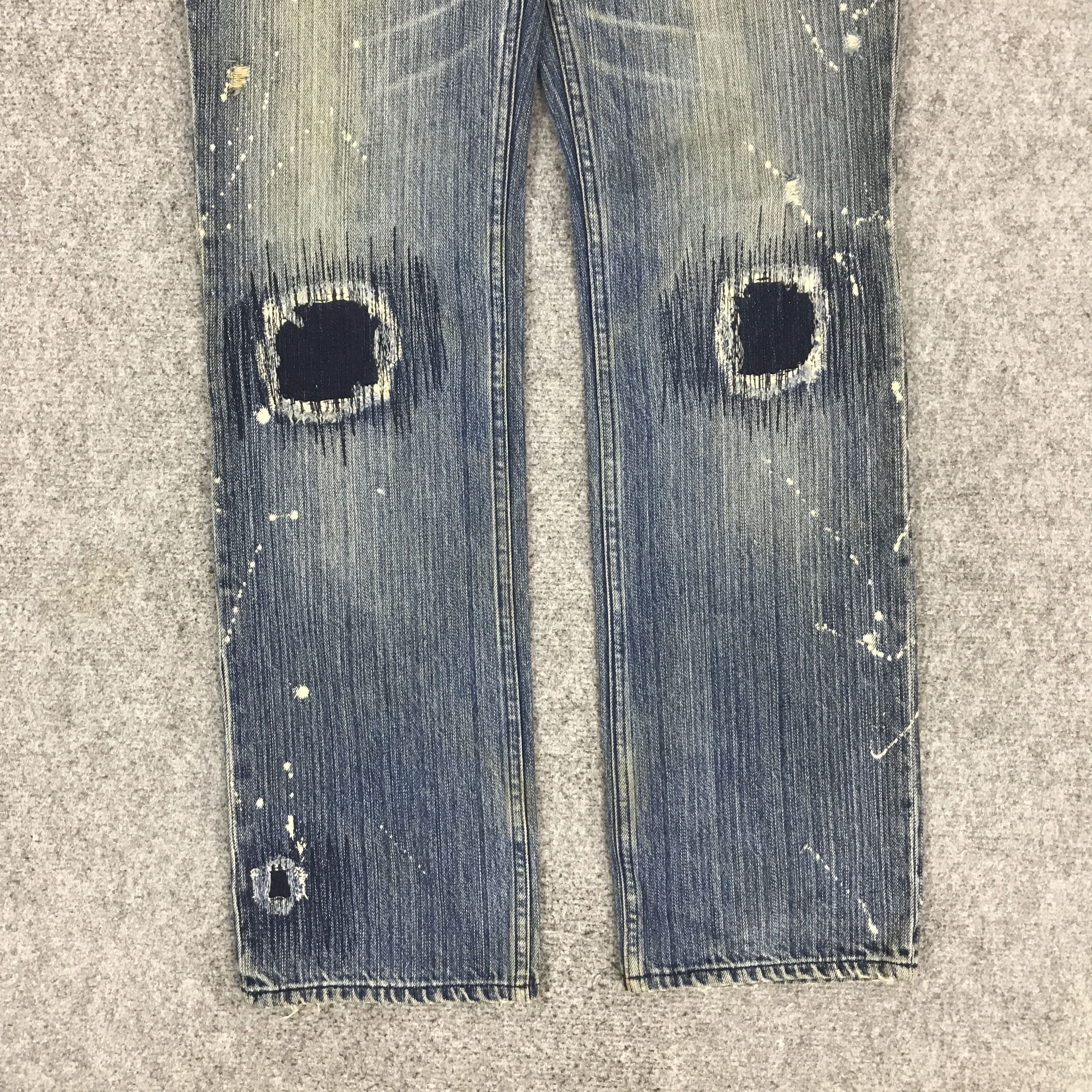 Japanese Brand ZEEROSAIL DESIGN STYLE IFSIXWASNINE DENIM PANTSK74B1 Size US 29 - 3 Thumbnail