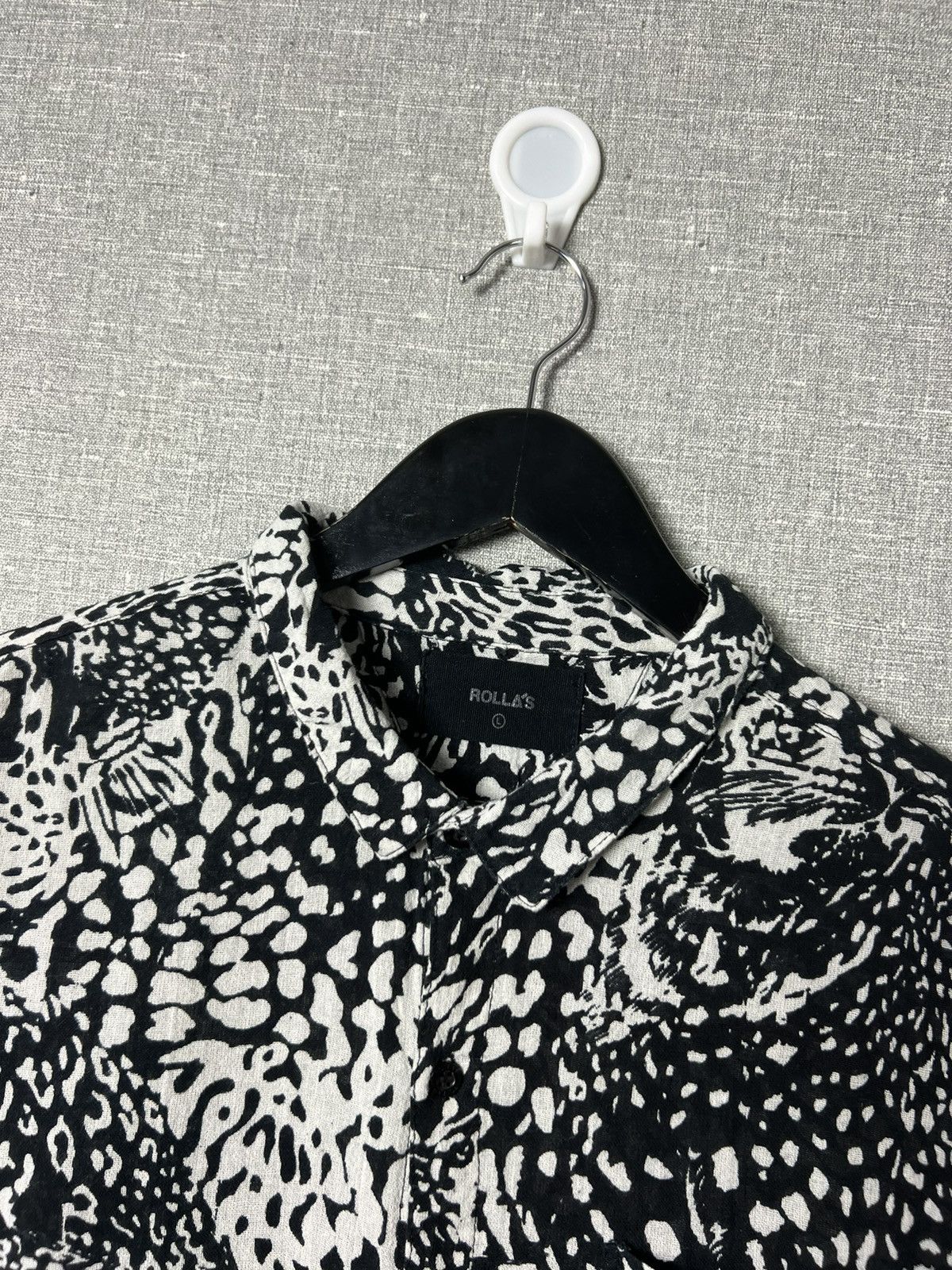 Rolla's ROLLAS All Over Print Leopard Button Up Long Sleeve Shirt Size US L / EU 52-54 / 3 - 12 Thumbnail