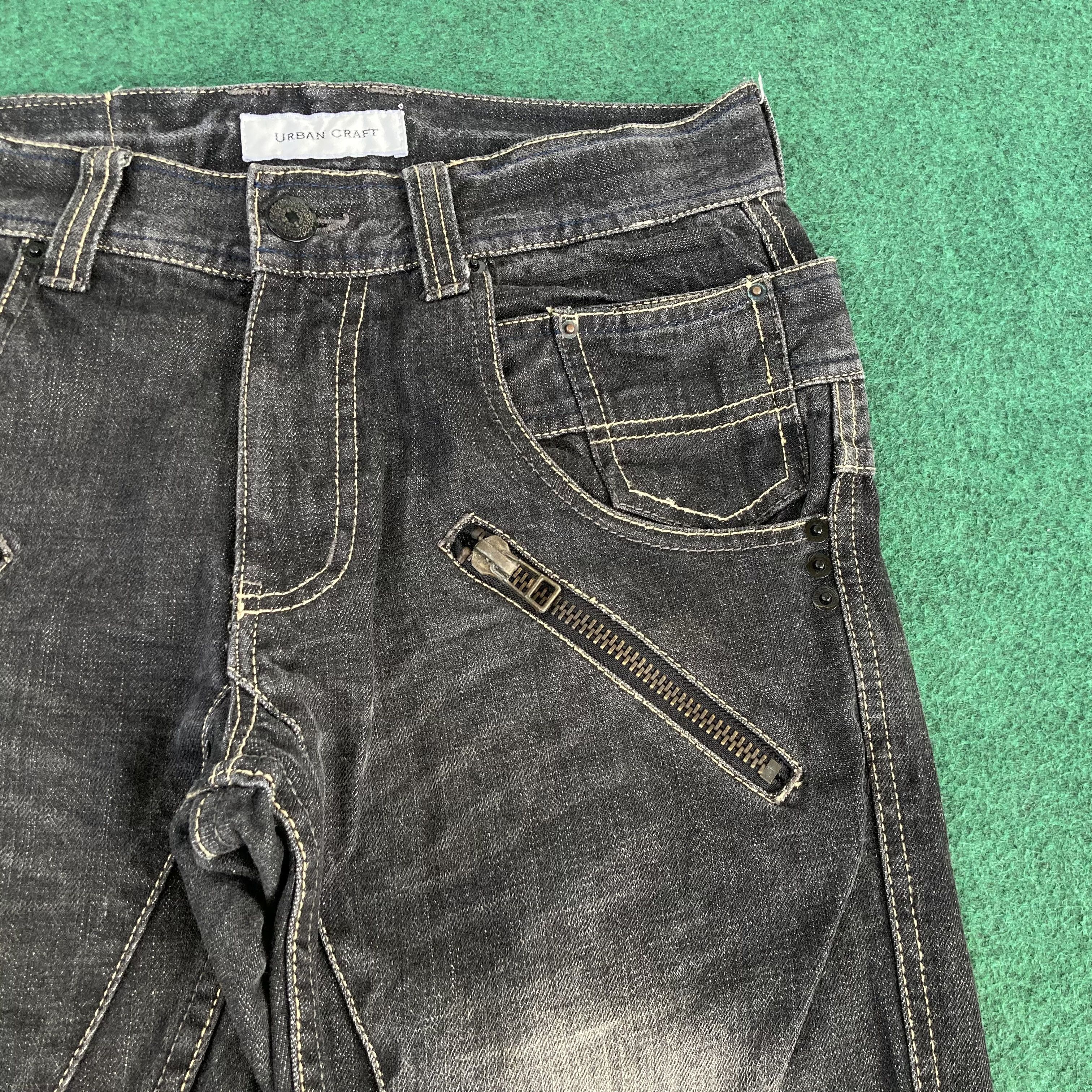 Japanese Brand 30x34 Urban Craft Trouser Flared Japanese Streetwear Jeans Size US 30 / EU 46 - 5 Thumbnail