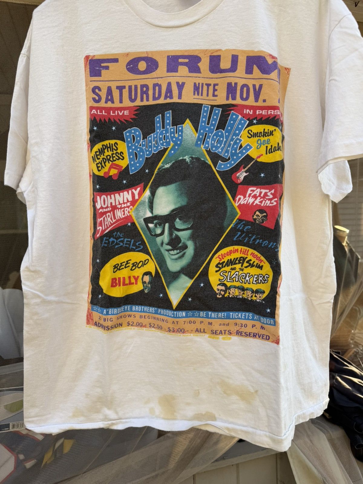 Vintage 1991 Buddy Holly Tour T Shirt Size XL Size US XL / EU 56 / 4 - 2 Thumbnail