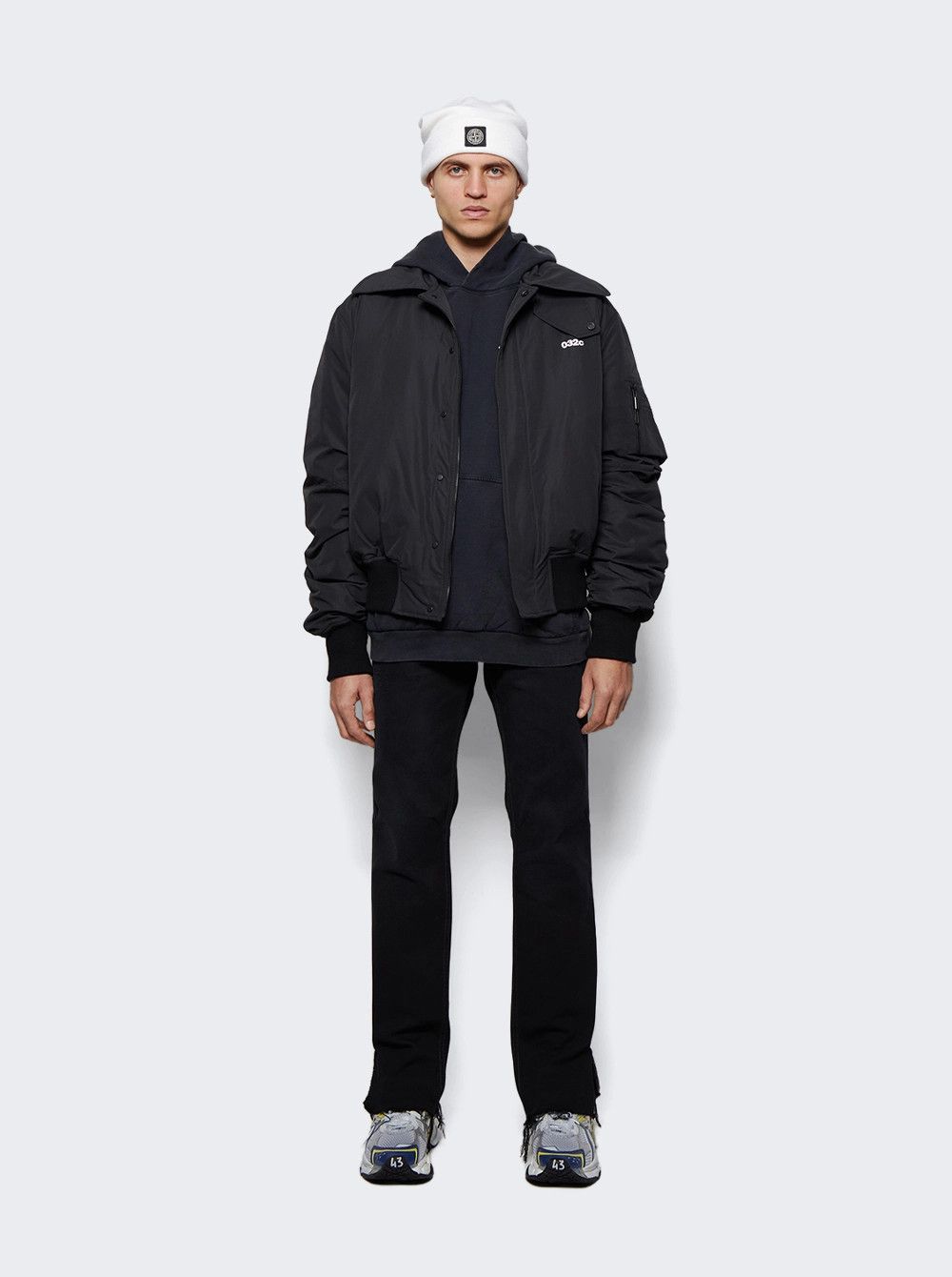 Balenciaga o1w1db11225 Large Fit Hoodie in Black Size US M / EU 48-50 / 2 - 5 Thumbnail