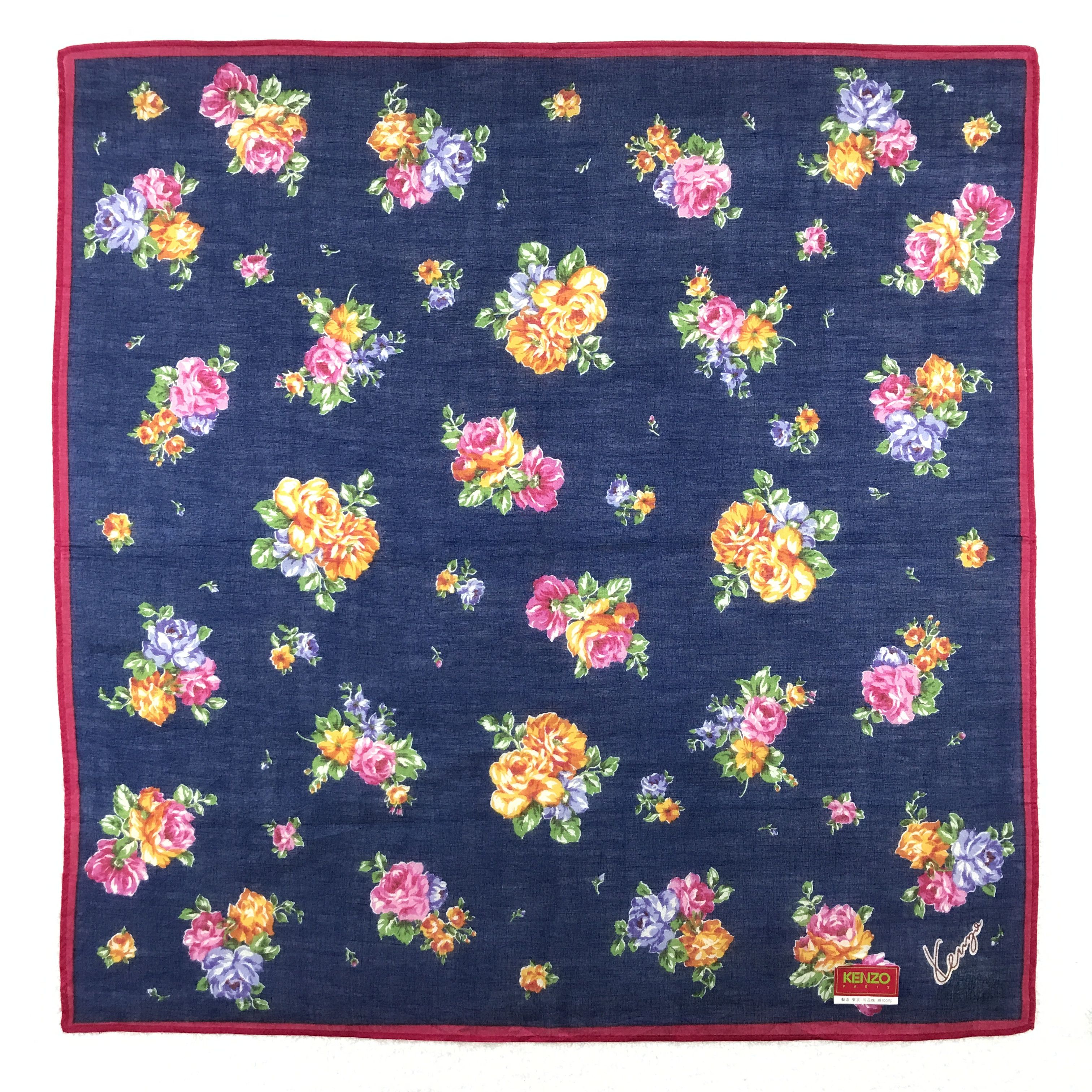 Japanese Brand × Kenzo × Vintage Vintage Kenzo Bandana Neckerchief Handkerchief Size ONE SIZE - 1 Thumbnail