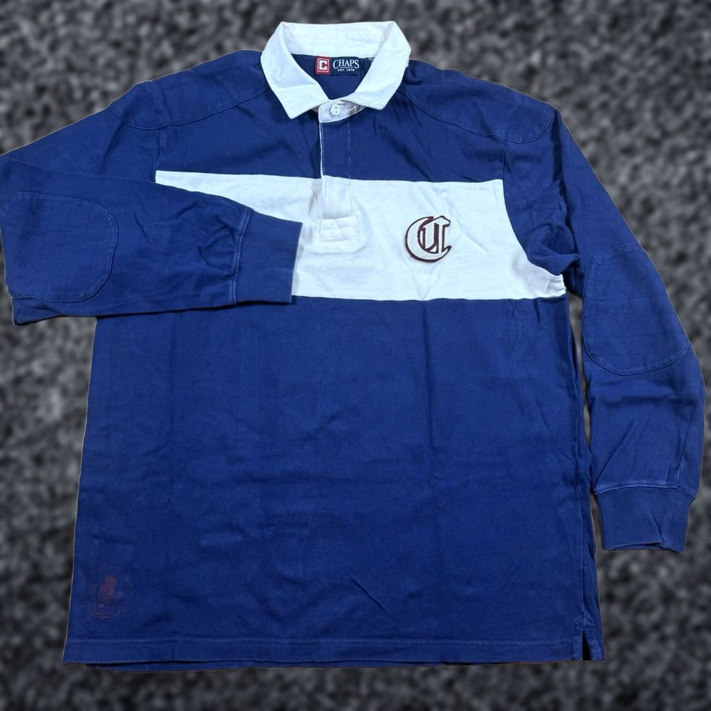 Ralph Lauren VTG Ralph Lauren Rugby Polo Shirt Mens Large Long Sleeve Crest Stitched Multicolor Shirt Size US L / EU 52-54 / 3 - 1 Thumbnail