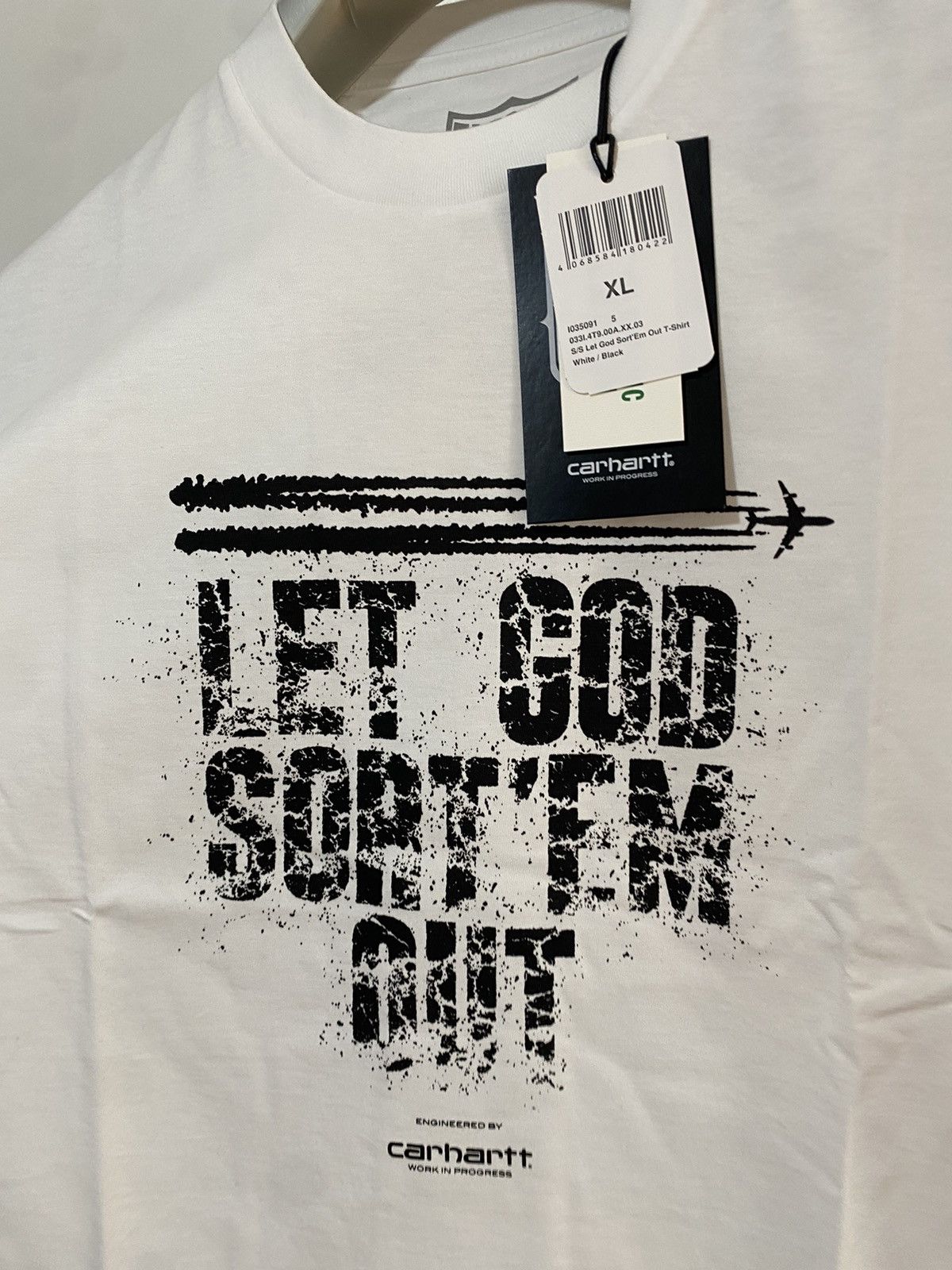 Carhartt Wip Carhartt WIP X Clipse Let God sort'em out XL white t-shirt Size US XL / EU 56 / 4 - 3 Thumbnail