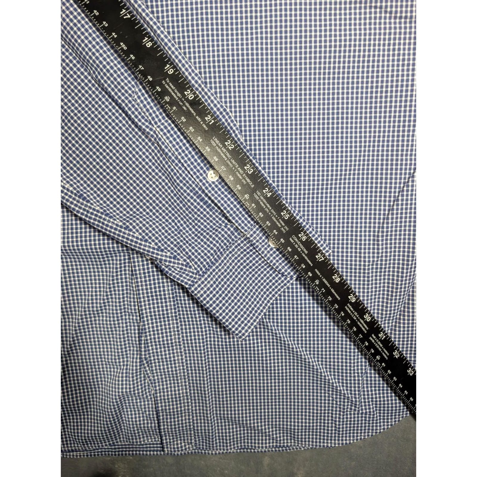 Polo Ralph Lauren Polo Ralph Lauren Shirt Mens 2XL Blue Check Long Sleeve Button-Down Performance Size US XXL / EU 58 / 5 - 4 Thumbnail