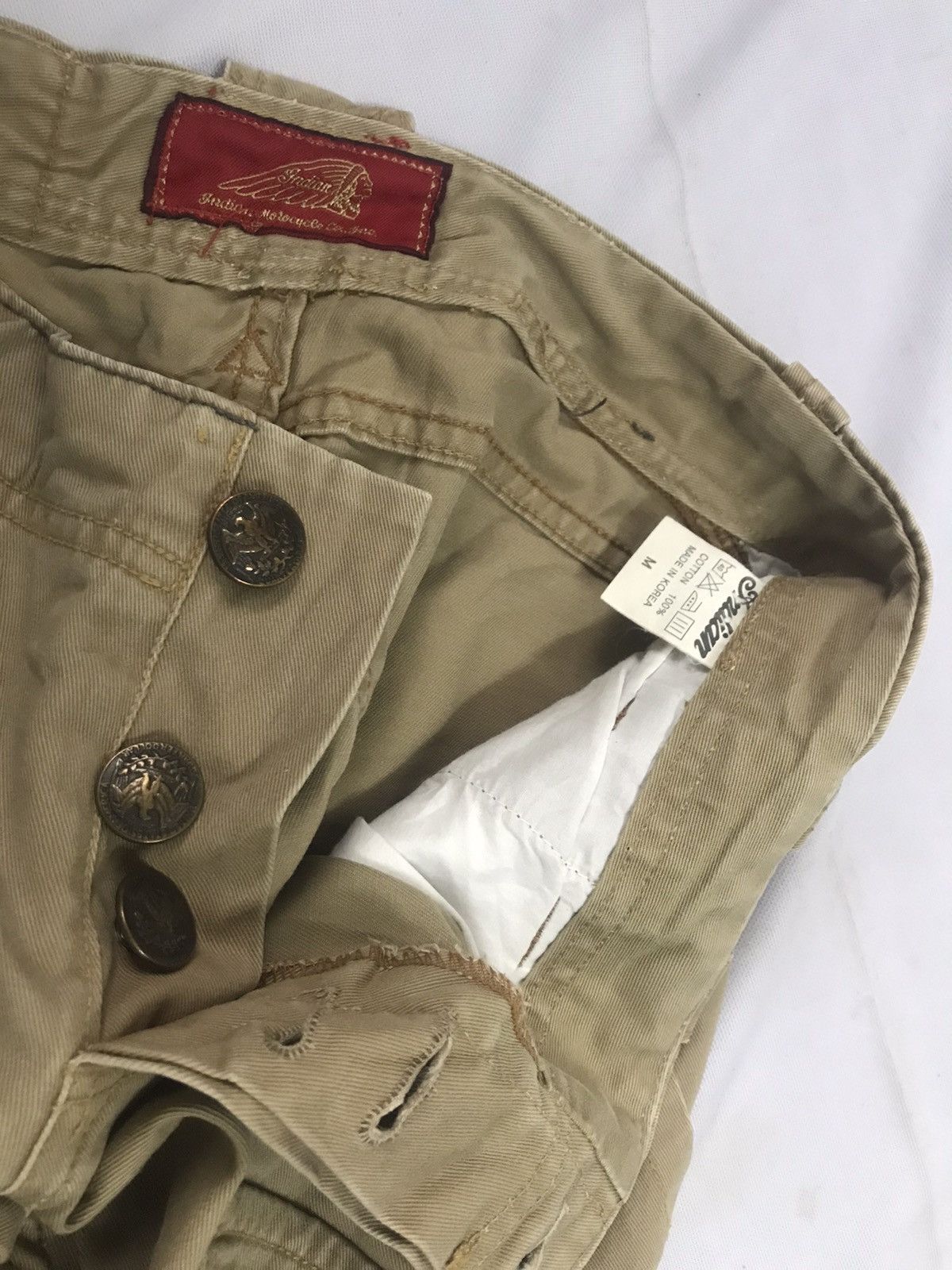 Indian Motorcycle × Japanese Brand Indian Biker Motorcycle Pants - Flare Leg Zipped Trousers Size US 30 / EU 46 - 11 Thumbnail