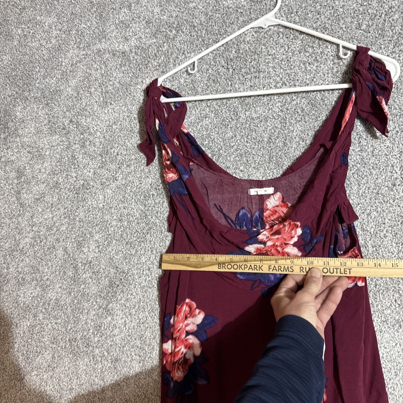 Other Maurices Top Women Size 0 US XS Boho Floral Dainty Self Tie Size XS / US 0-2 / IT 36-38 - 3 Thumbnail