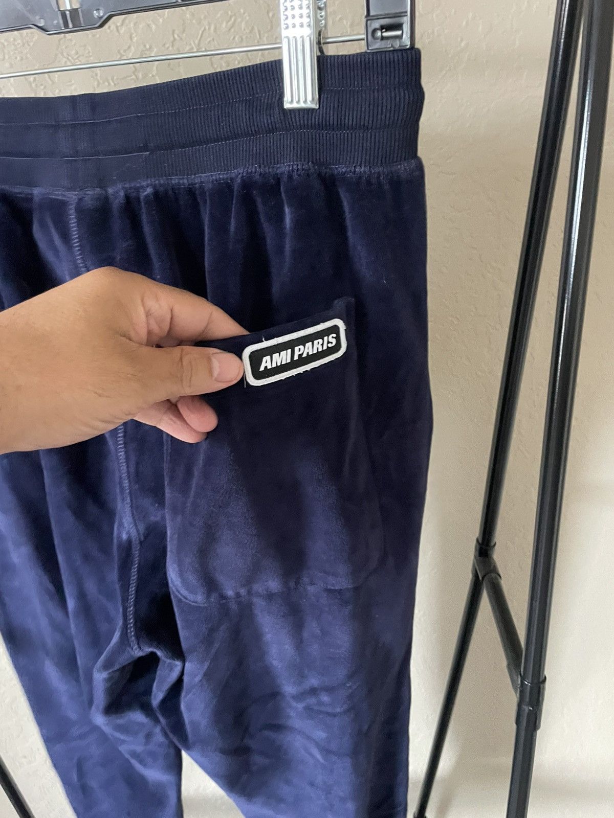 AMI Velour Cropped Drawstring joggers Size US 28 / EU 44 - 7 Thumbnail