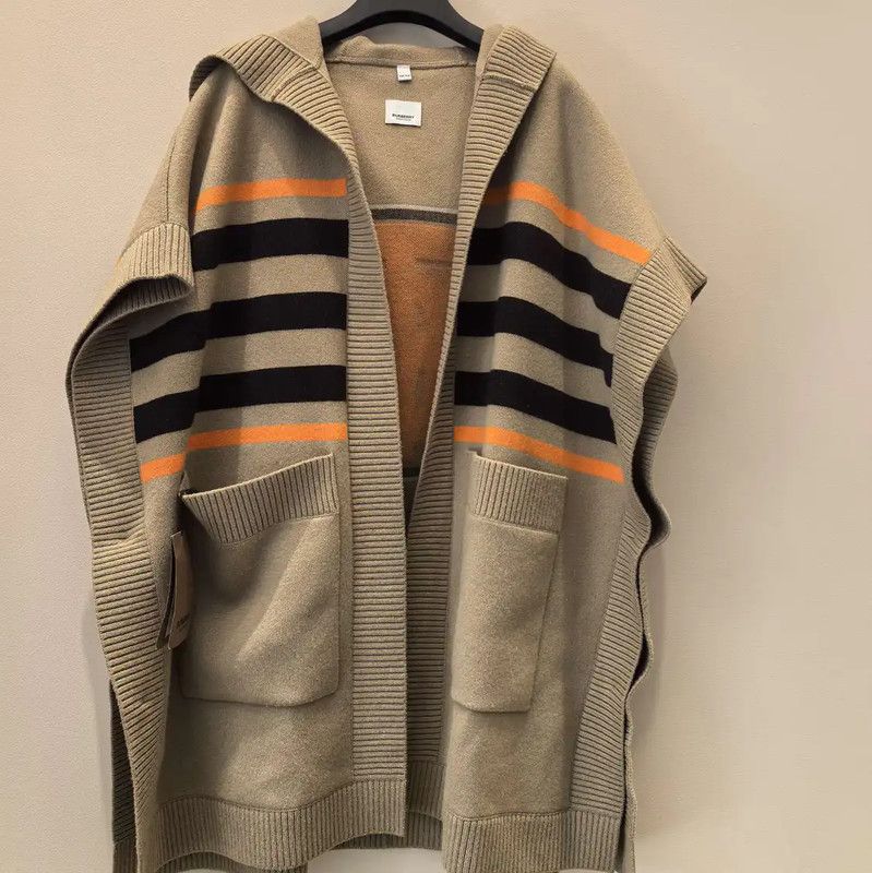Burberry Burberry Multi-Color Wool Women's Cardigan Size L / US 10 / IT 46 - 1 Thumbnail