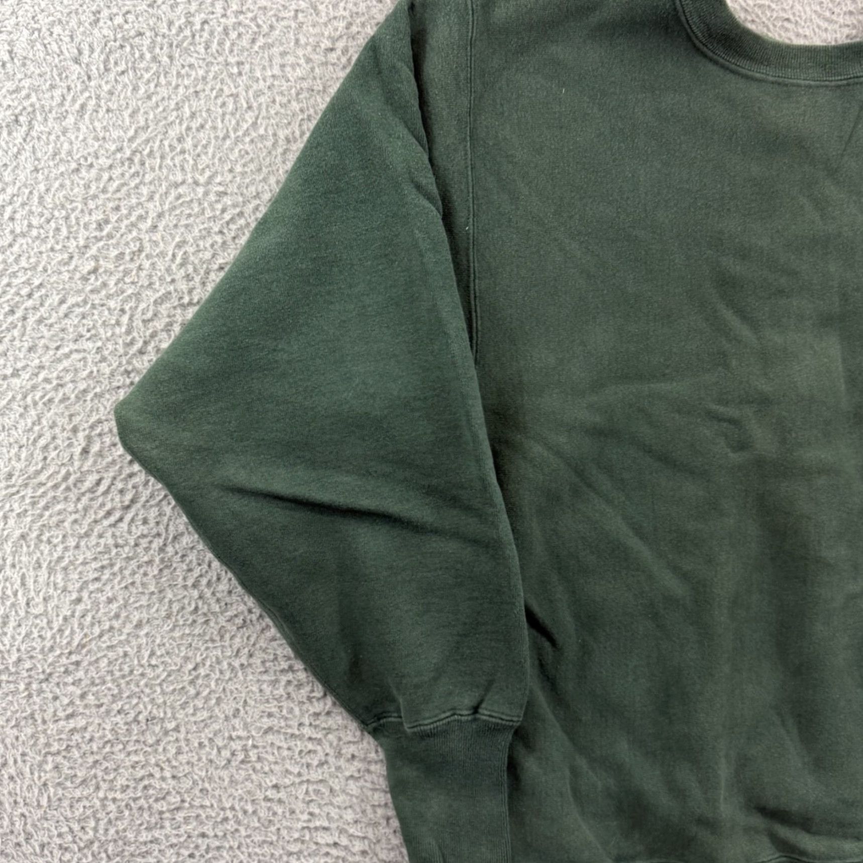 Champion VINTAGE Champion Reverse Weave Sweatshirt Mens Large Green Logo 90s Pullover Size US L / EU 52-54 / 3 - 4 Thumbnail