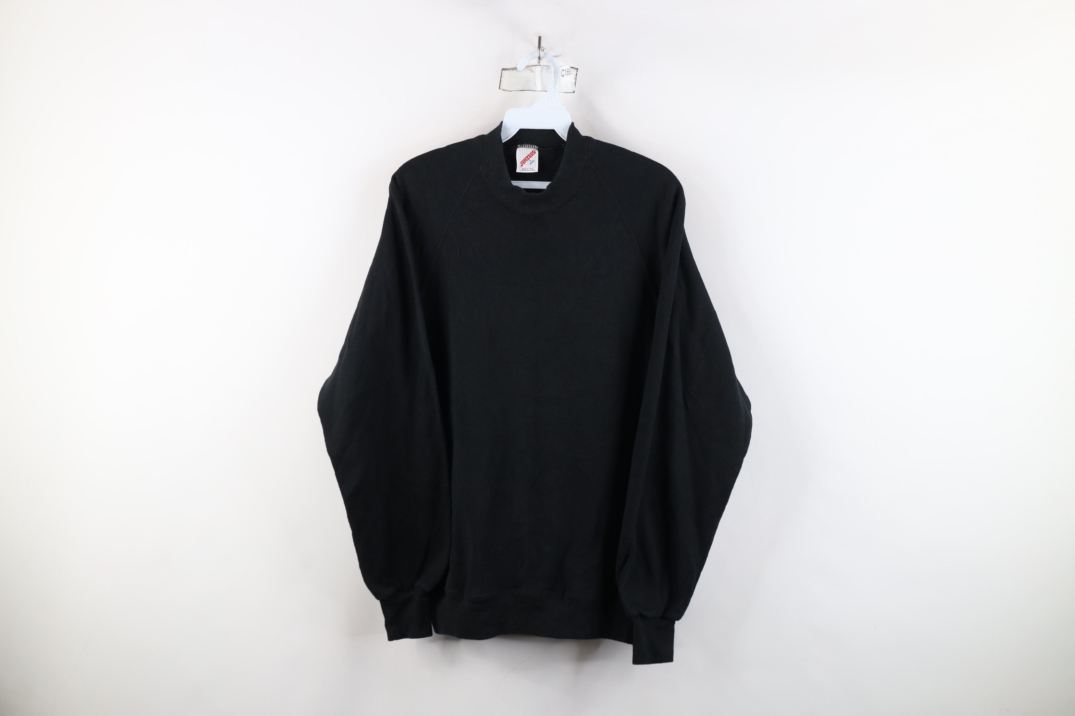 Vintage Vintage 90s Streetwear Crewneck Sweatshirt Black USA Size US L / EU 52-54 / 3 - 1 Thumbnail