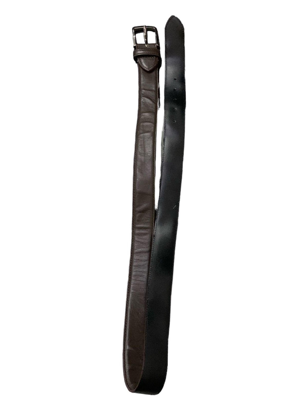 Kenzo Kenzo Dark Brown Leather Belt Size ONE SIZE - 4 Thumbnail