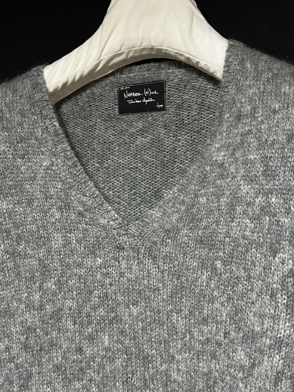 Number (N)ine 09AW Mohair Destroyed Grunge Knit Size US L / EU 52-54 / 3 - 7 Thumbnail