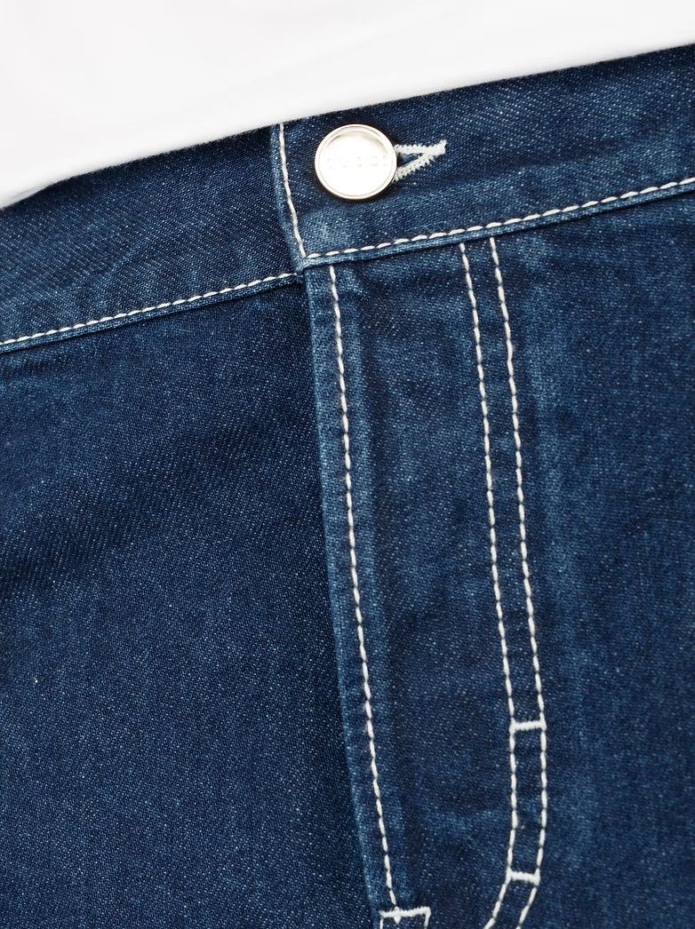 Gucci o1loc1c1225 789232 Lasered Tapered Denim Pant in Navy Size US 30 / EU 46 - 2 Thumbnail