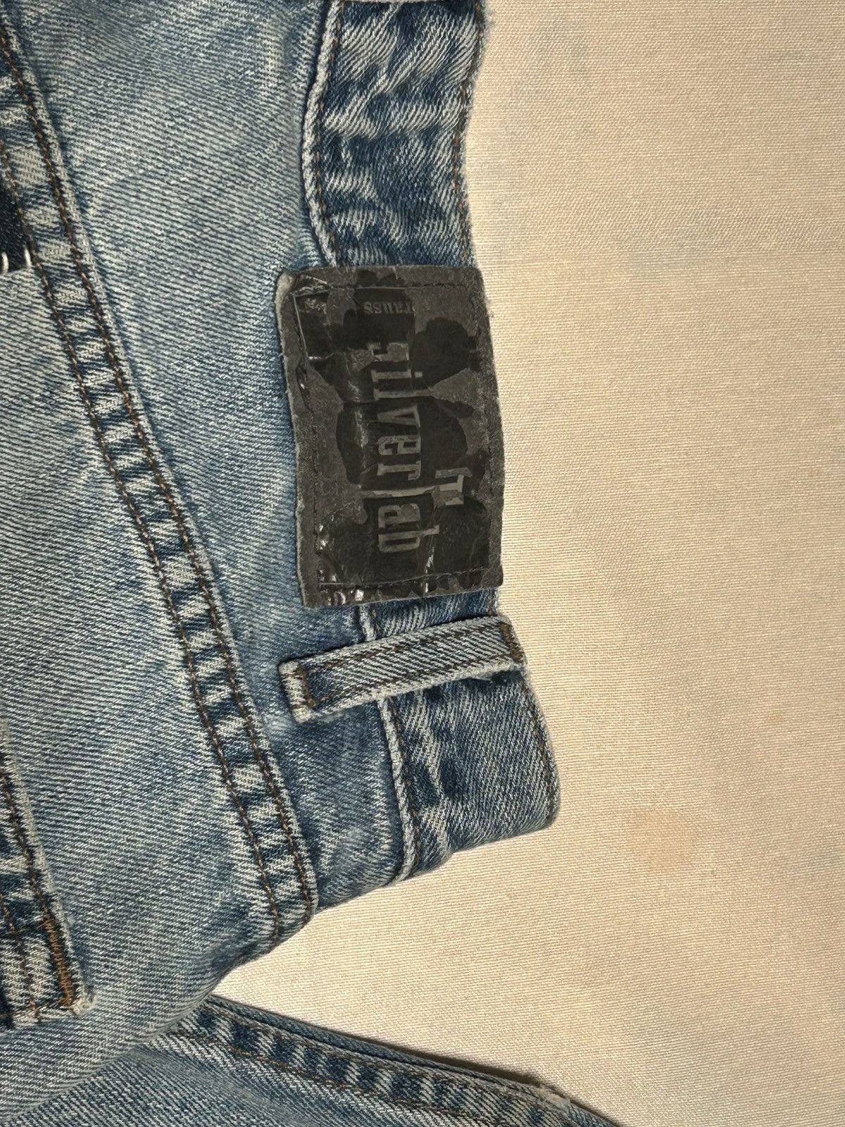 Other Vintage Baggy Denim Silver Tabs -Black Leather Patch- Size US 32 / EU 48 - 5 Thumbnail