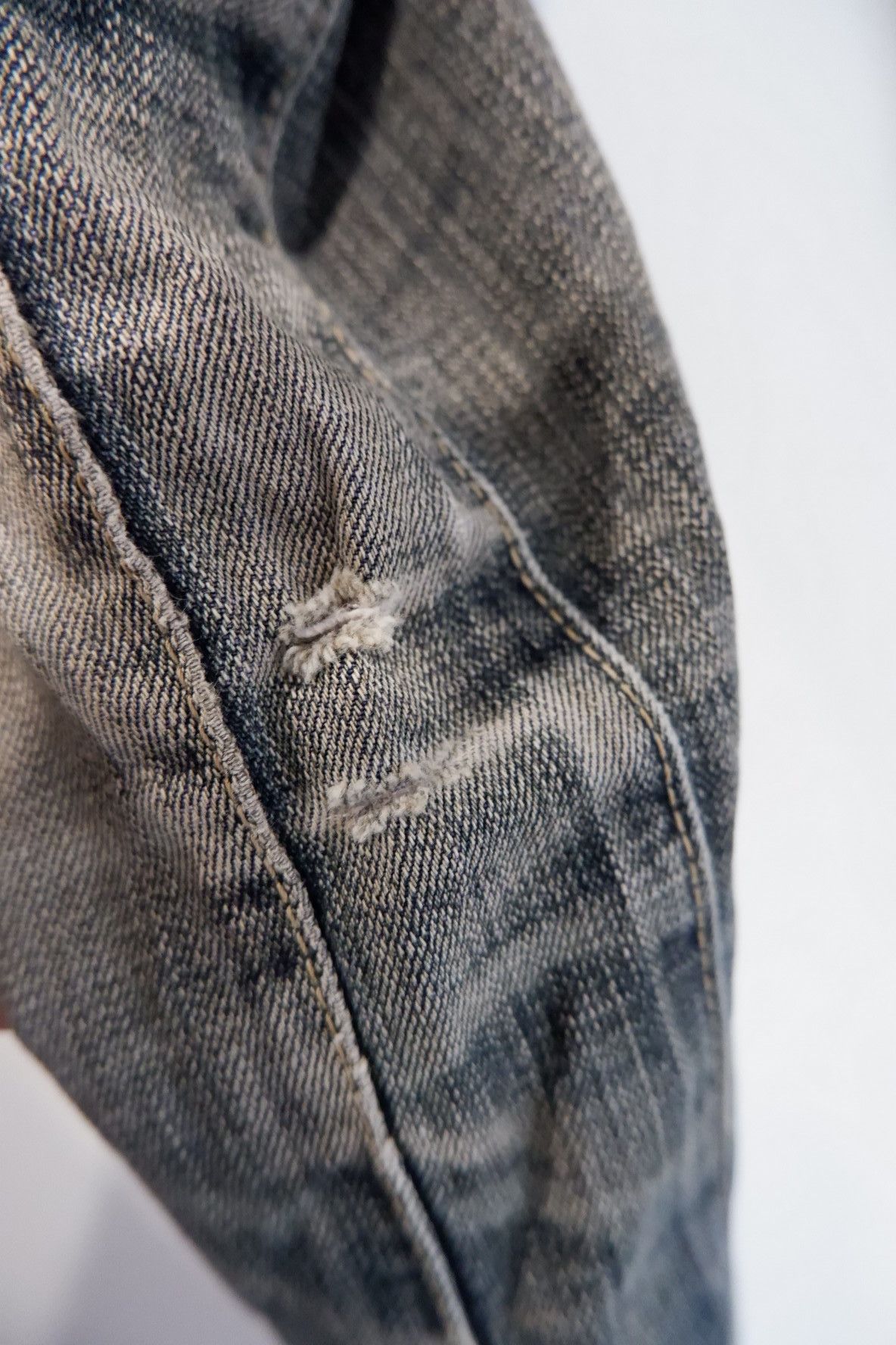 If Six Was Nine Vintage Y2K Vienus Flared Distressed Low Rise Jeans Size US 26 / EU 42 - 7 Thumbnail