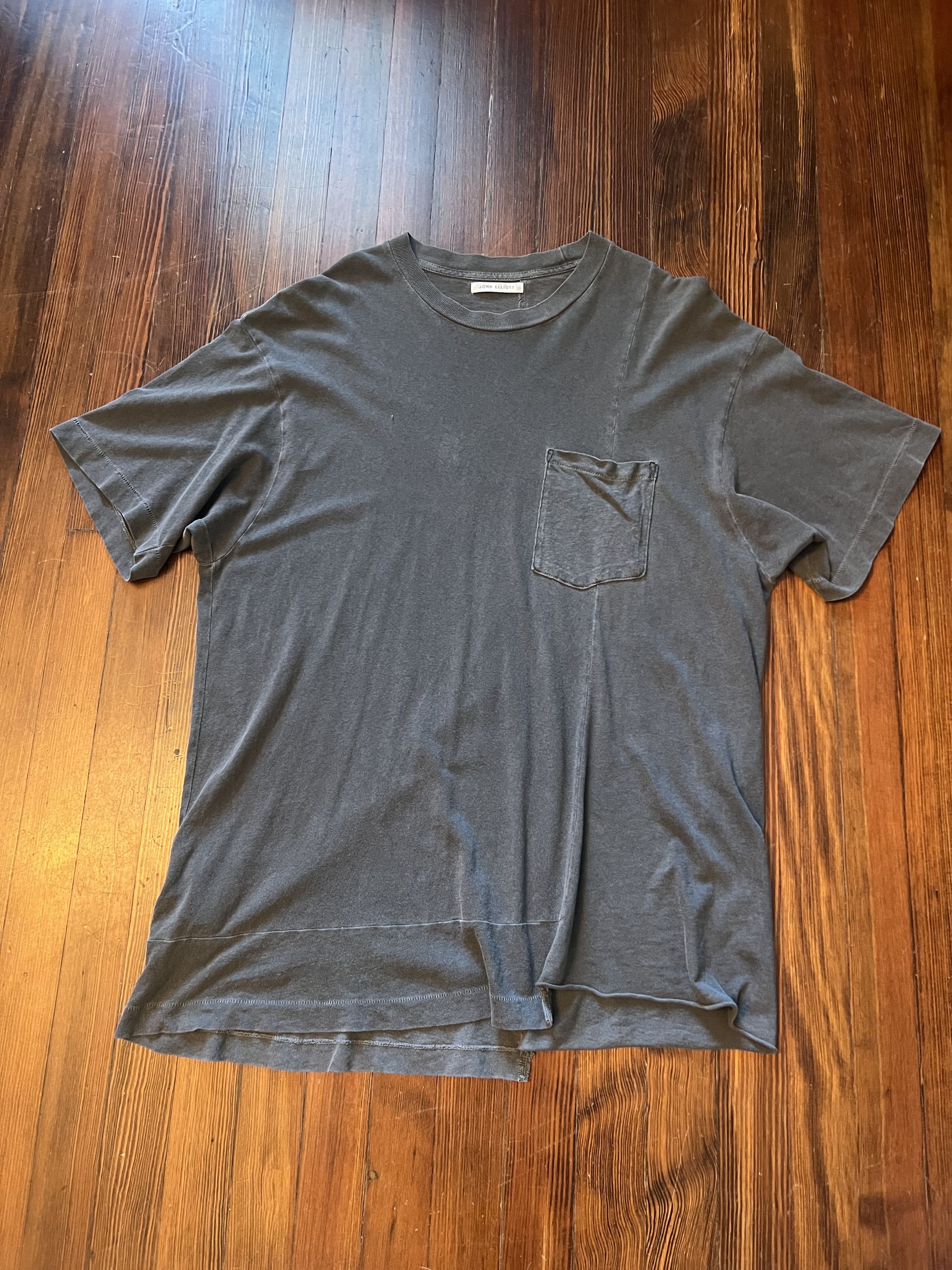 John Elliott Reconstructed S/S Tee - Washed Black Size US L / EU 52-54 / 3 - 1 Thumbnail