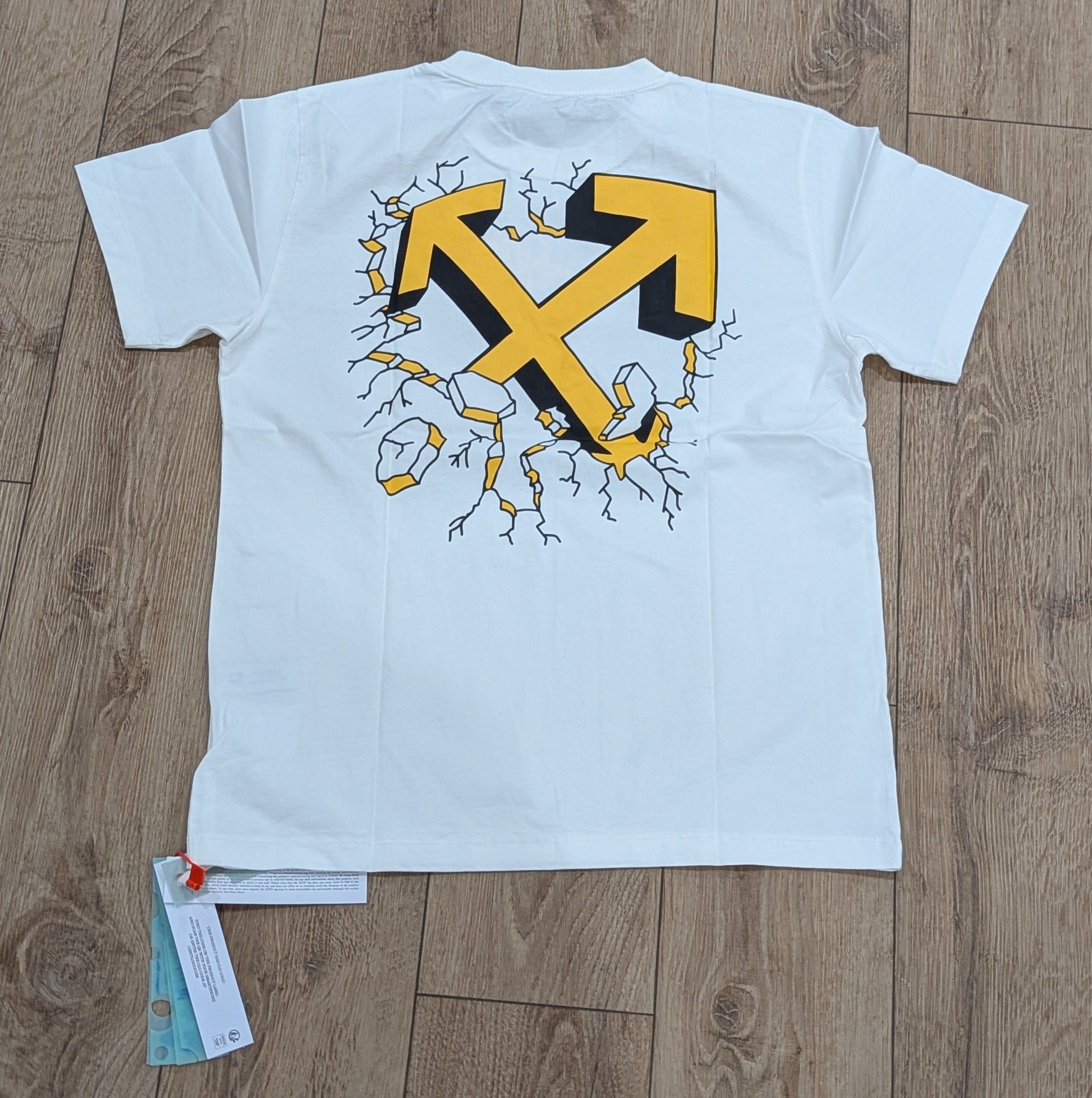 Off-White Off-White Cartoon Arrow Cotton Crewneck T-Shirt White XL Size US XL / EU 56 / 4 - 4 Thumbnail