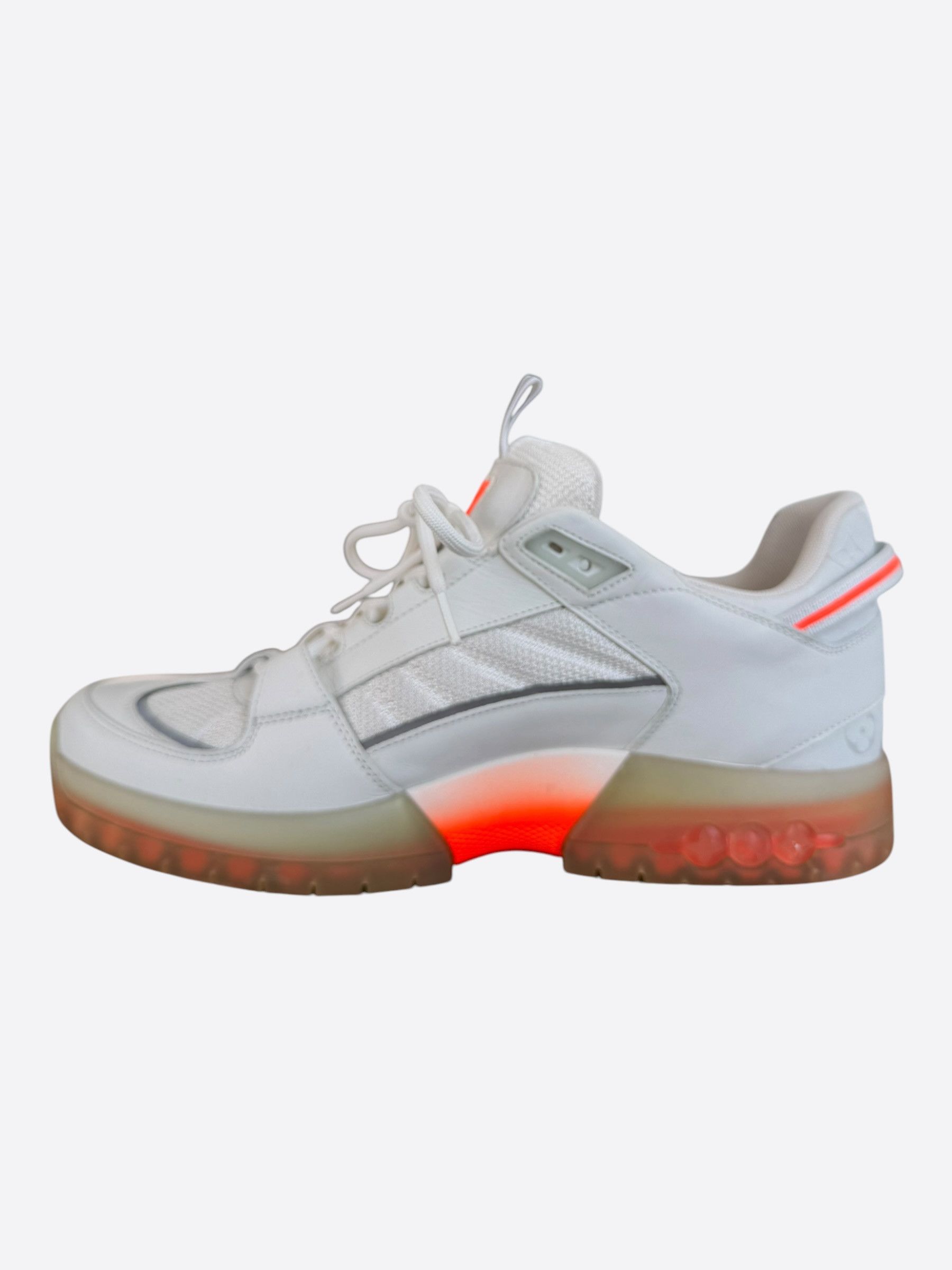 Louis Vuitton Louis Vuitton Lucien Clarke White & Orange 'A View' Sneakers Size US 9.5 / EU 42-43 - 6 Thumbnail