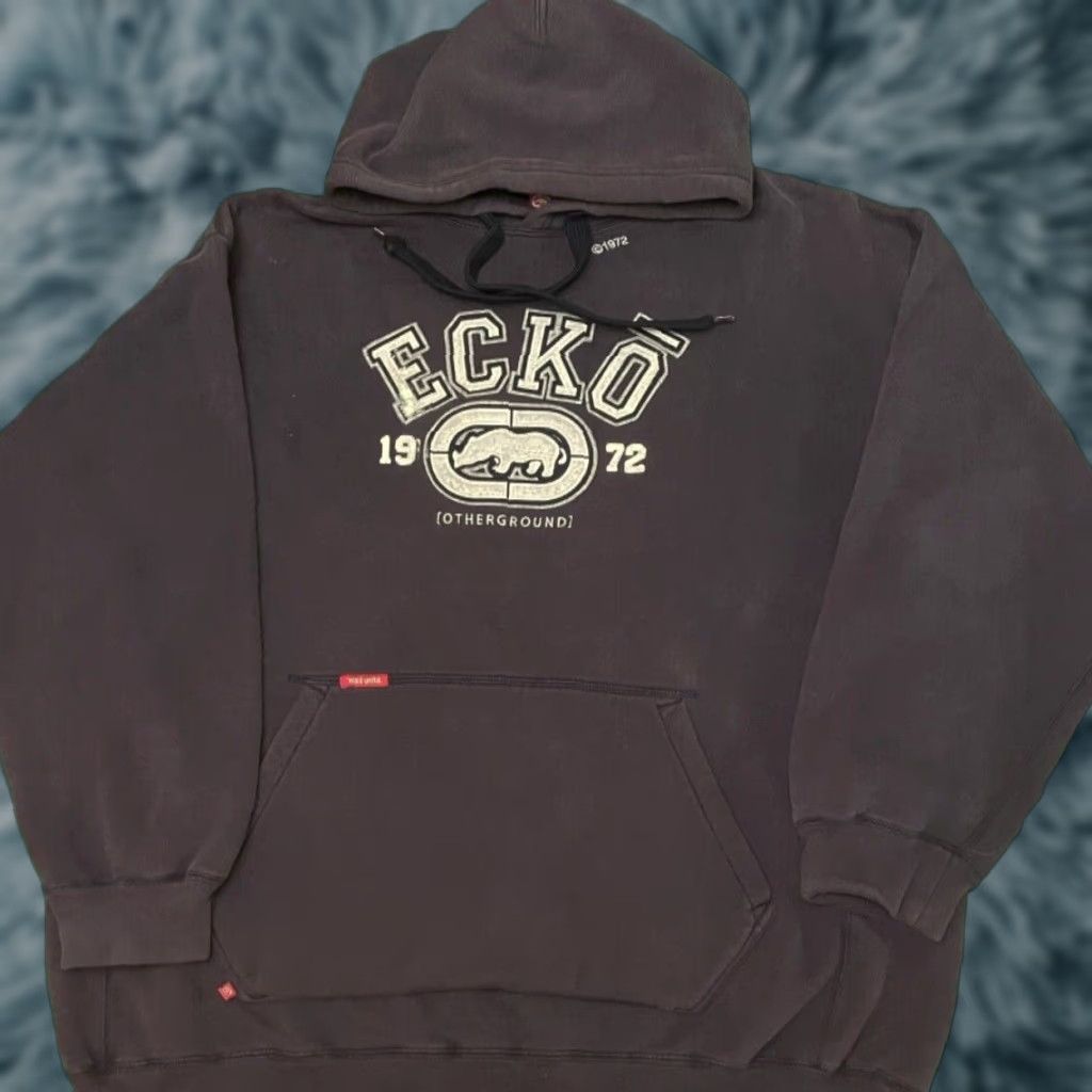Ecko Unltd. VINTAGE Ecko Unltd Logo Hoodie Skater Jacket Mens XL Blue Pullover Hooded Pockets Long Sleeve Hip Hop Grunge Punk Logo Vintage 2000s Size US XL / EU 56 / 4 - 1 Thumbnail