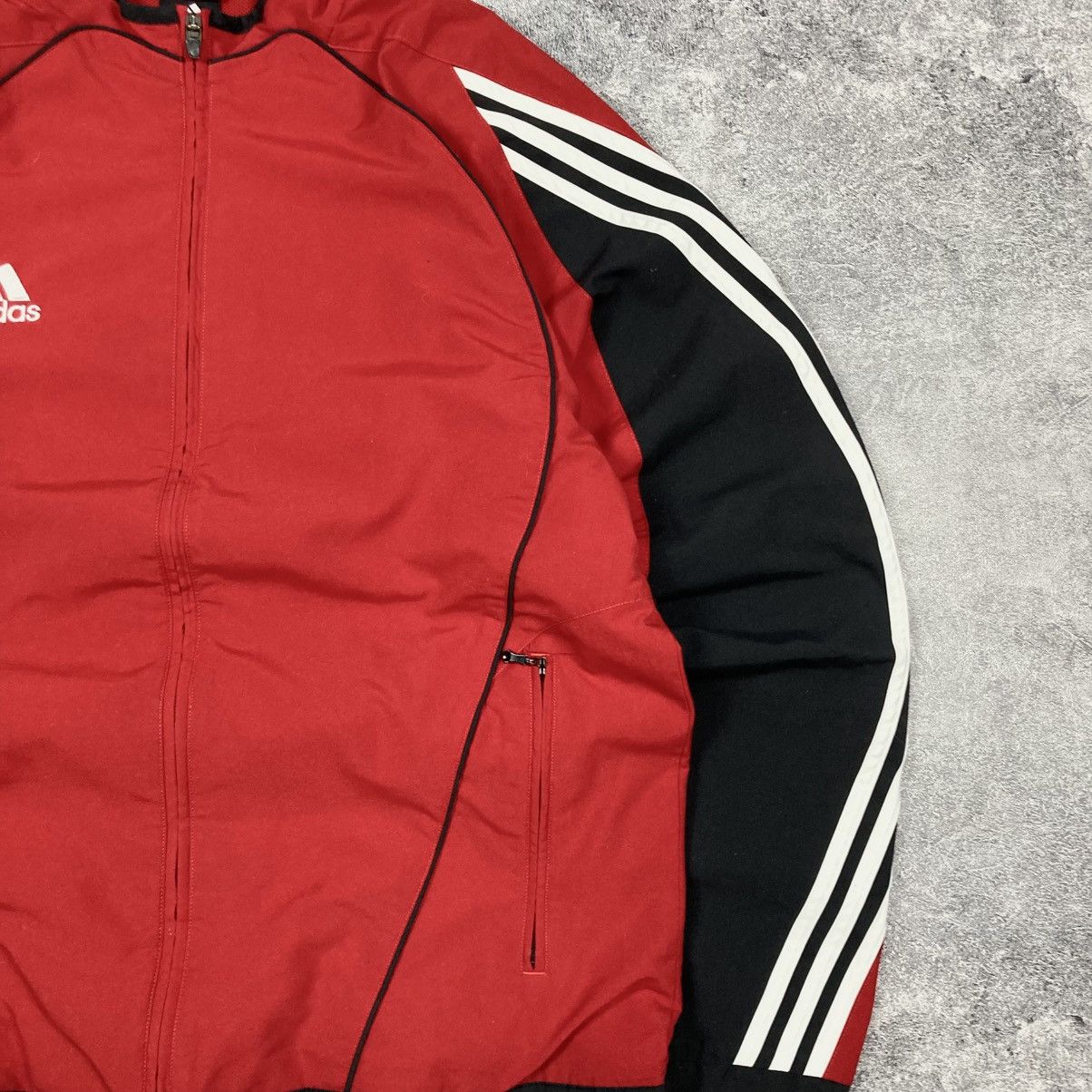 Adidas Vintage Adidas Nylon Striped Zip Up Track Jacket Size US L / EU 52-54 / 3 - 2 Thumbnail
