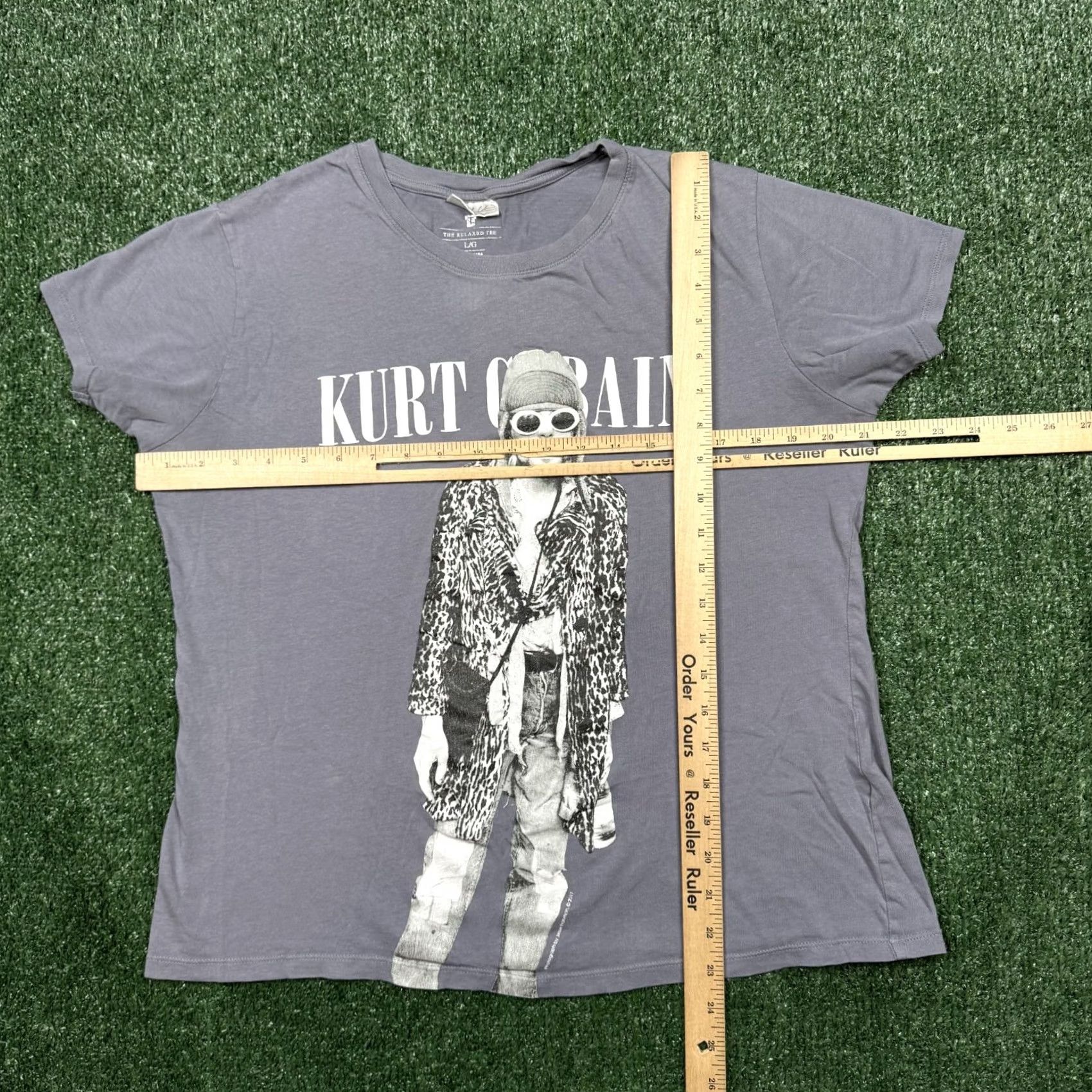 Cotton On Kurt Cobain Graphic T Shirt Womens Gray Short Sleeve Cotton On Crew Neck Size L Size L / US 10 / IT 46 - 5 Thumbnail