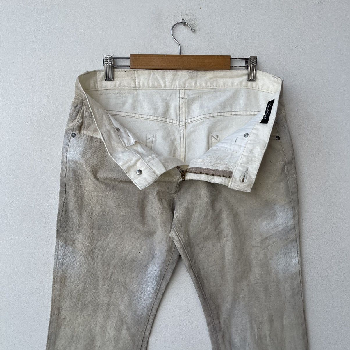 Tornado Mart Flared Archival Tornado Mart "Dirty Wash" Waxed Denim Jeans Size US 32 / EU 48 - 14 Thumbnail