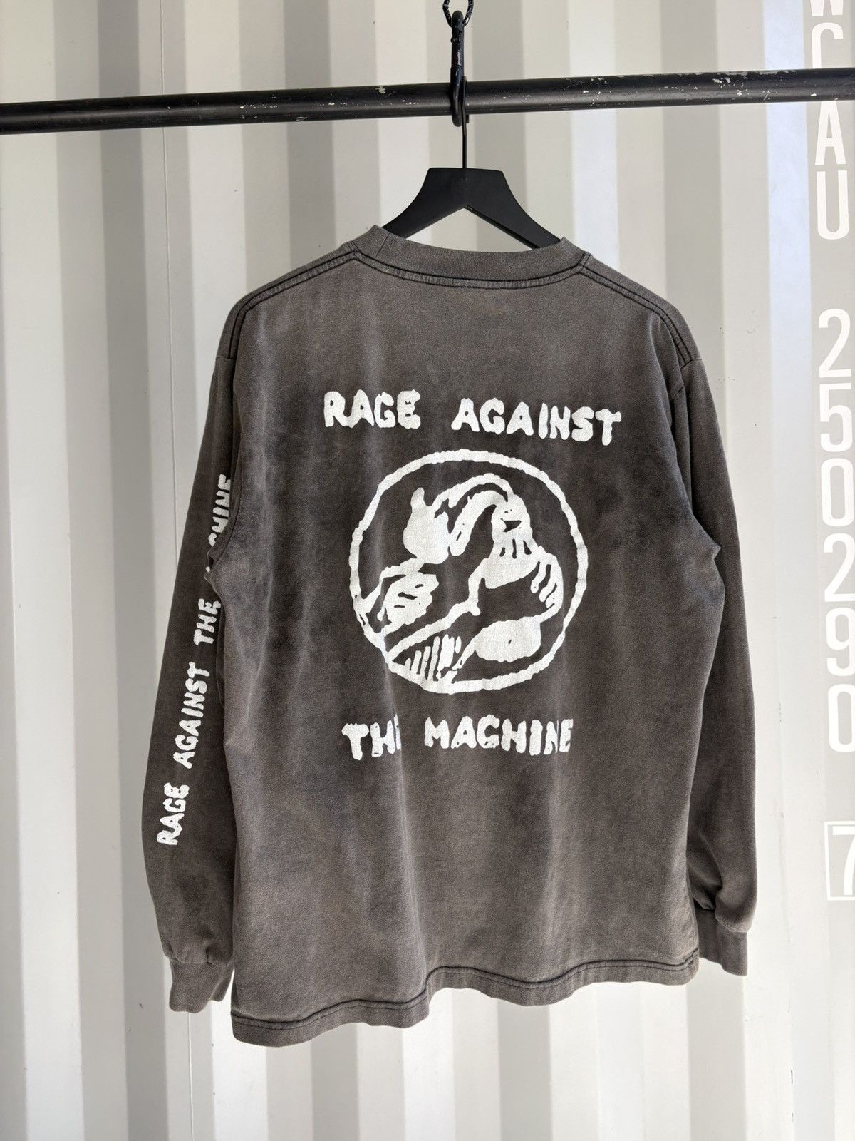 Band Tees Vintage Rage Against The Machine Shirt Faded Grunge Band Size US XL / EU 56 / 4 - 3 Thumbnail