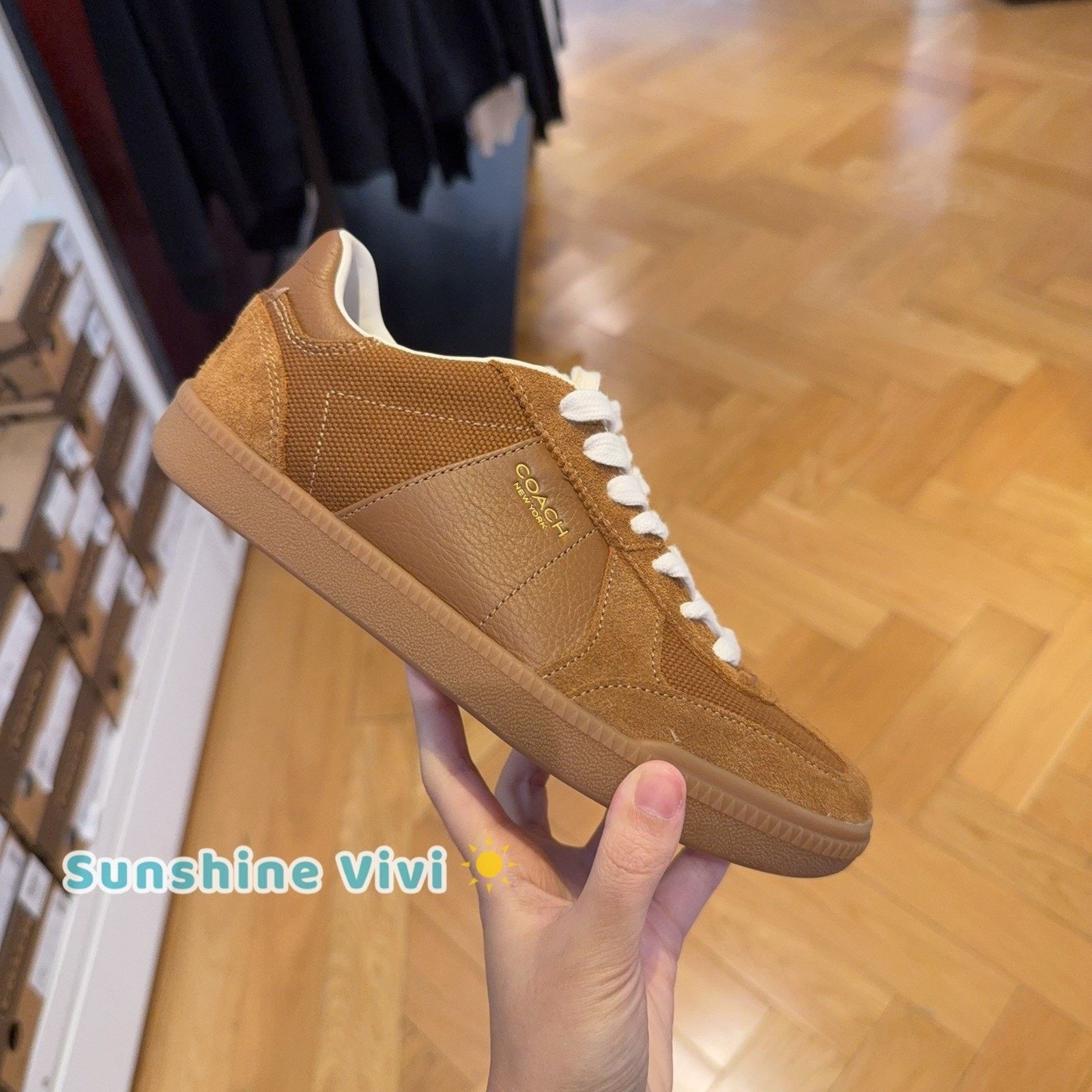 Coach NWT Coach Women's Ellis Sneaker Shoes CBX21 Shadow Brown Size US 6 / IT 36 - 1 Thumbnail