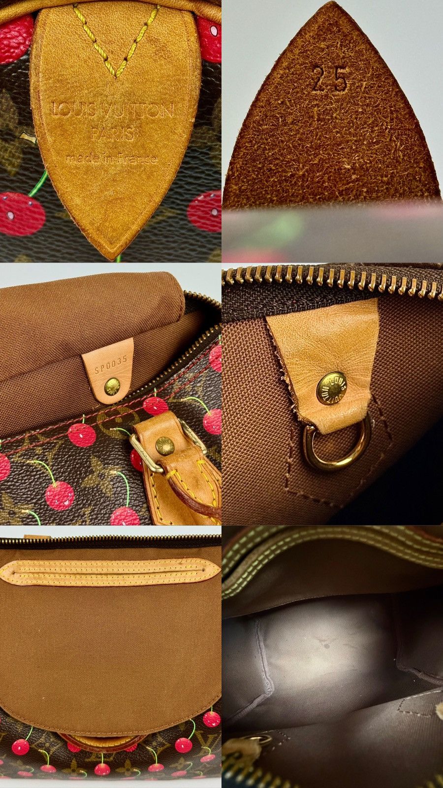 Louis Vuitton × Takashi Murakami Louis Vuitton - Takashi Murakami - SS2005 -Cerises Speedy 25 Size ONE SIZE - 24 Thumbnail