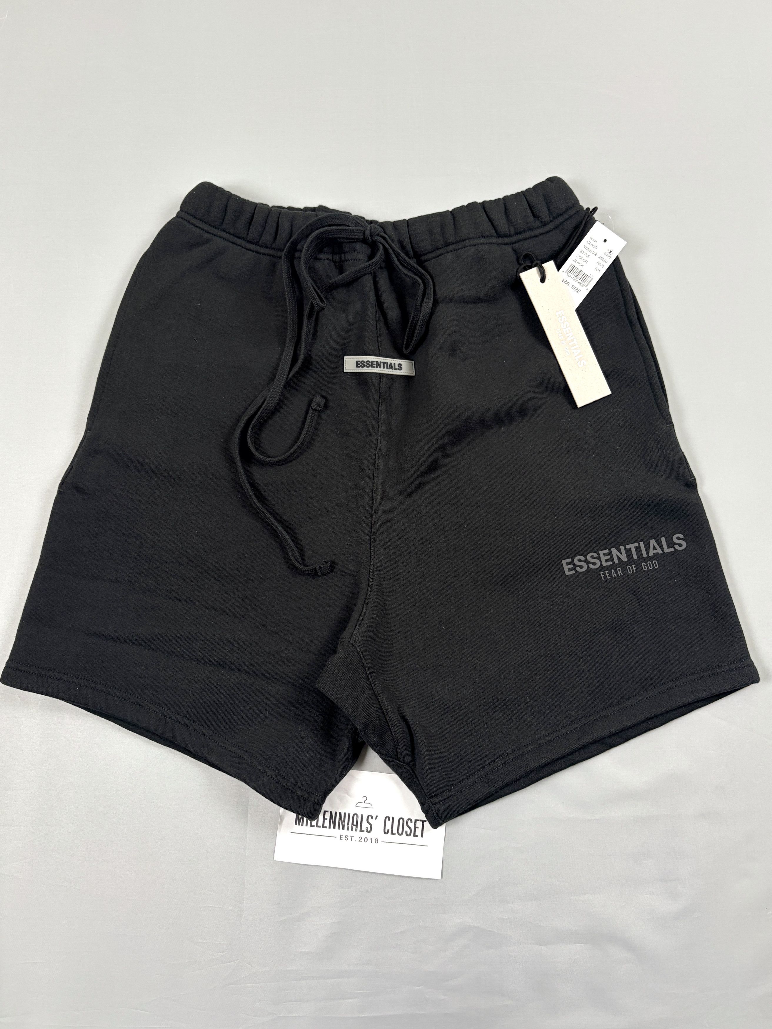Essentials × FOG × Fear of God Fear of God Essentials Black Shorts
