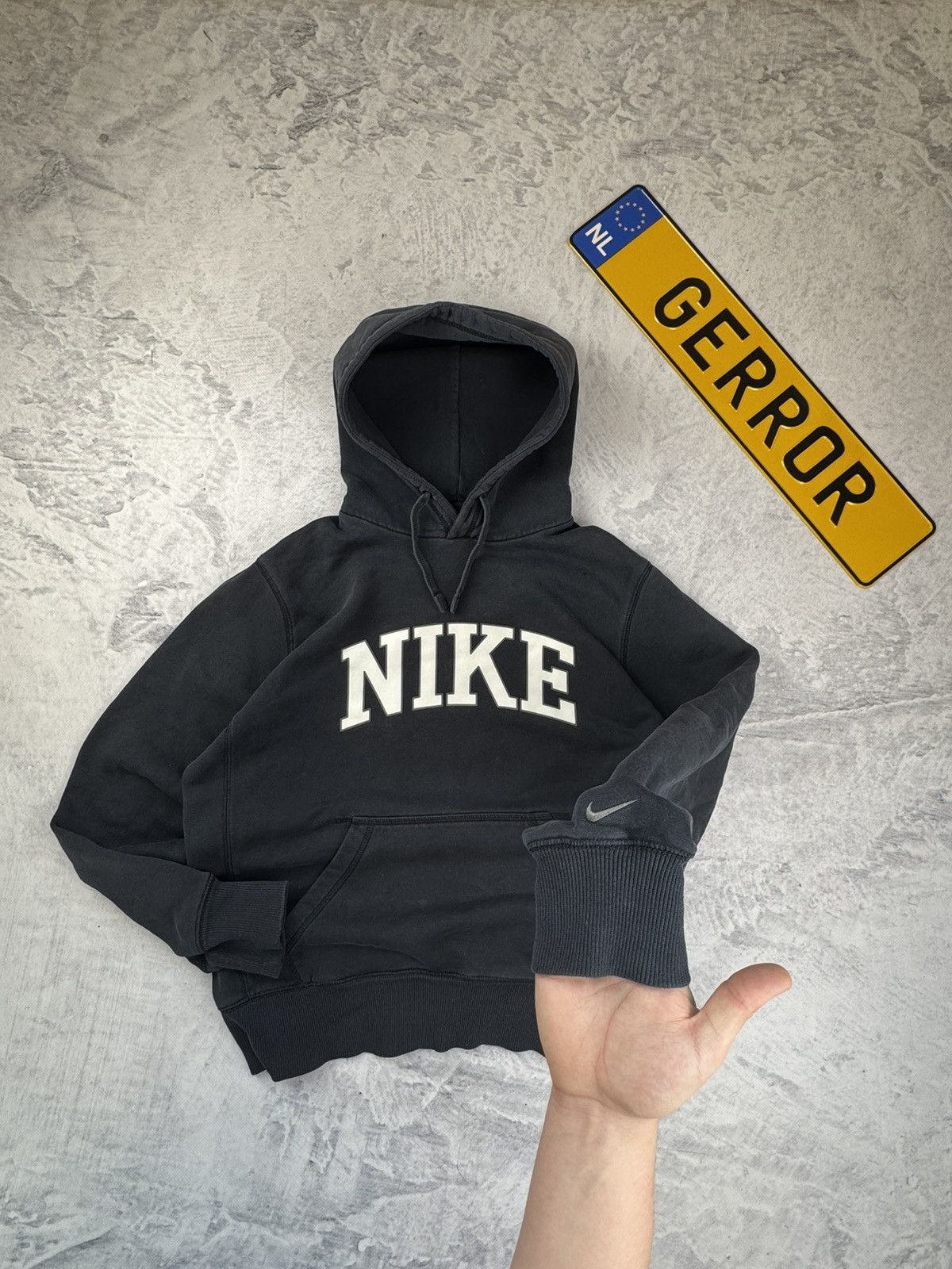 Nike × Vintage NIKE VINTAGE CENTER LOGO OVERSIZE BOXY HOODIE Size US M / EU 48-50 / 2 - 3 Thumbnail