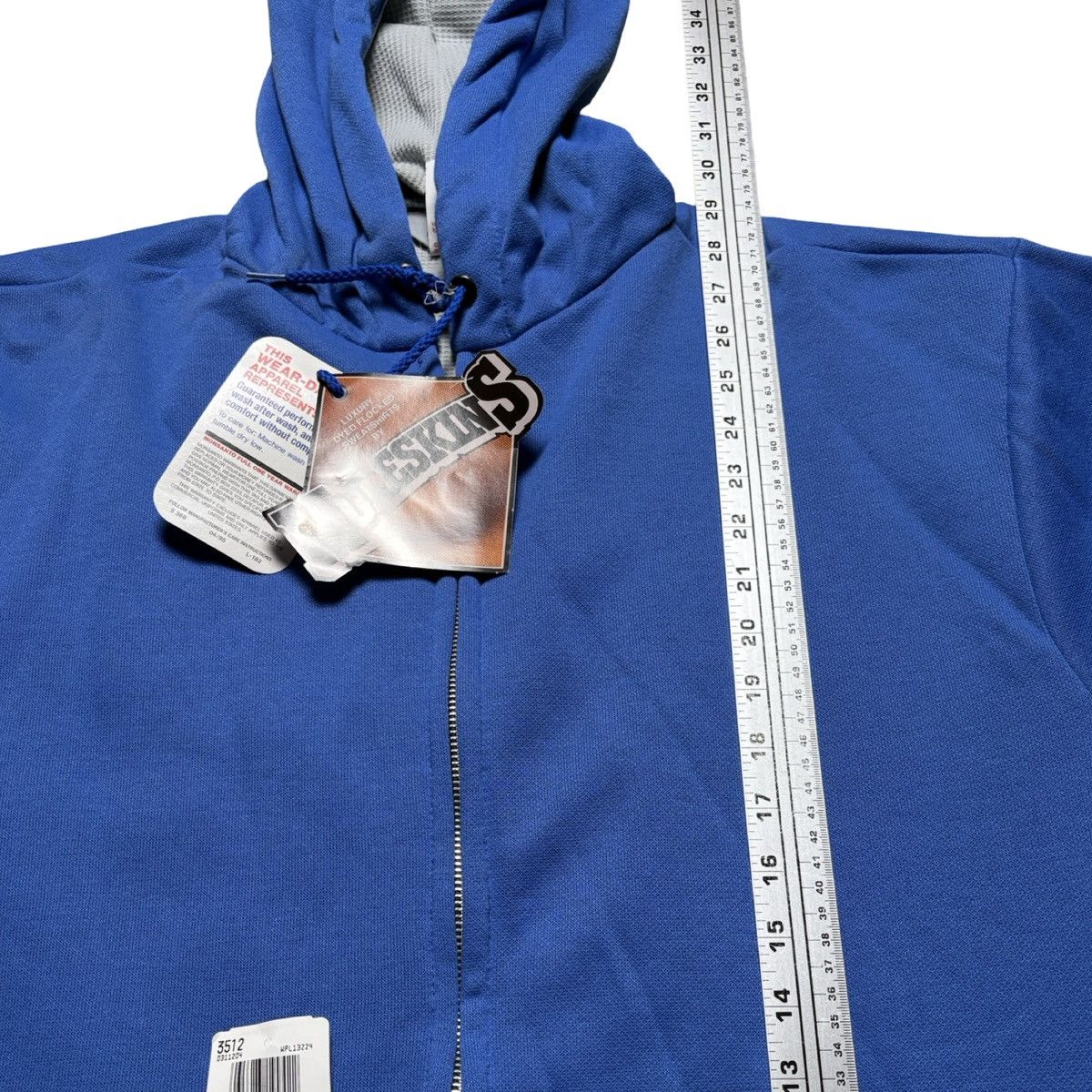 Other VTG Muleskins Men XL Blue Hoodie Jacket Waffle Thermal Lined Size US XL / EU 56 / 4 - 7 Thumbnail