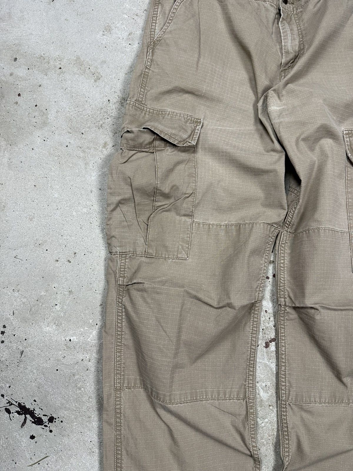 Carhartt Vintage Y2K Carhartt Baggy Distressed Reworked Cargo Pants Size US 33 - 5 Thumbnail