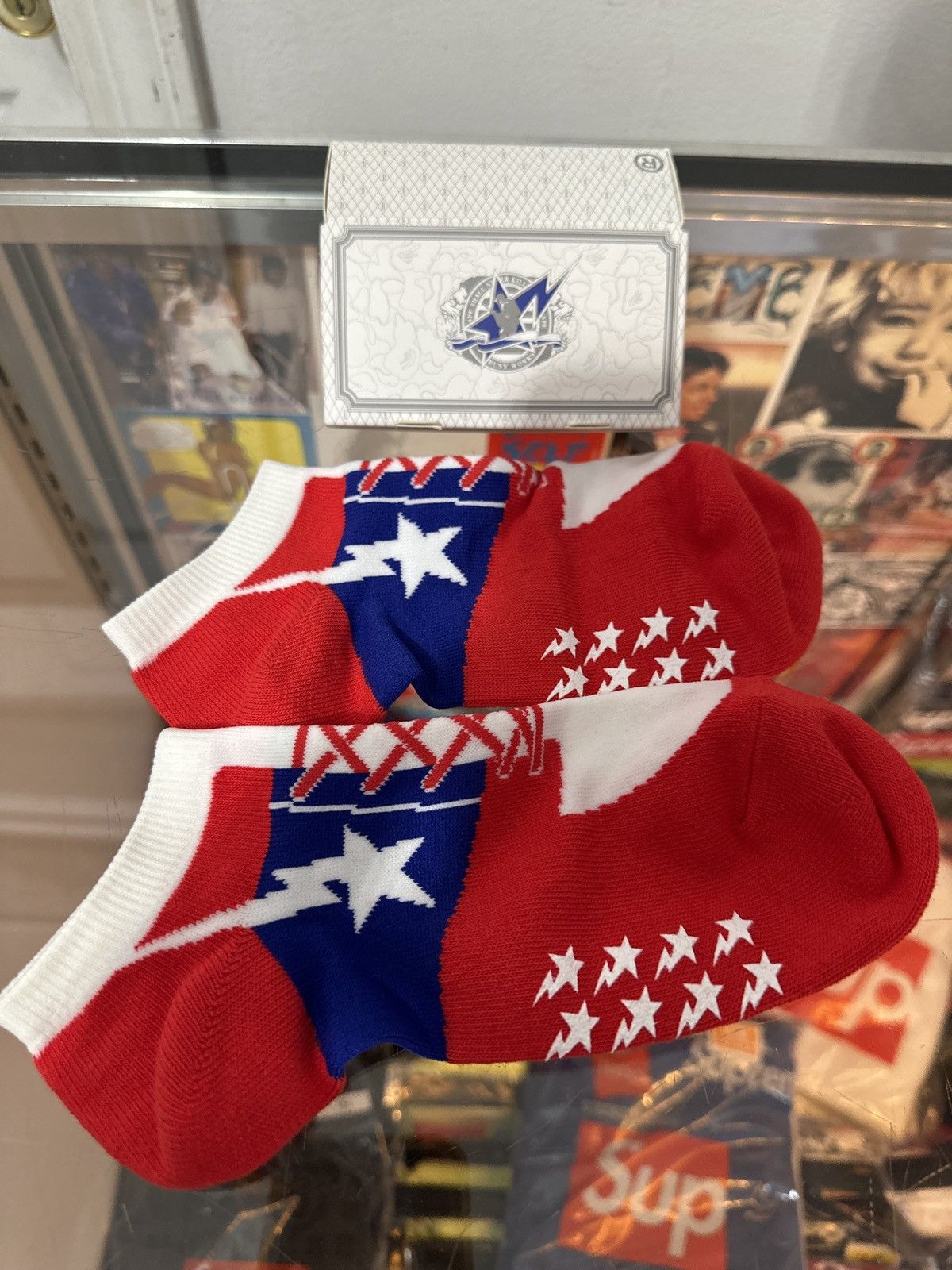 Bape Bape Sta “USA” Socks Size ONE SIZE - 1 Preview