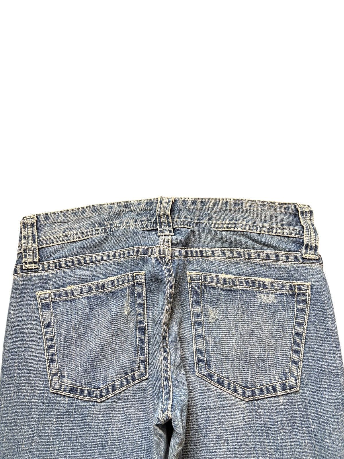 Uniqlo Vintage Uniqlo Faded Wash Distressed Flare Jeans Size 30" / US 8 / IT 44 - 4 Thumbnail