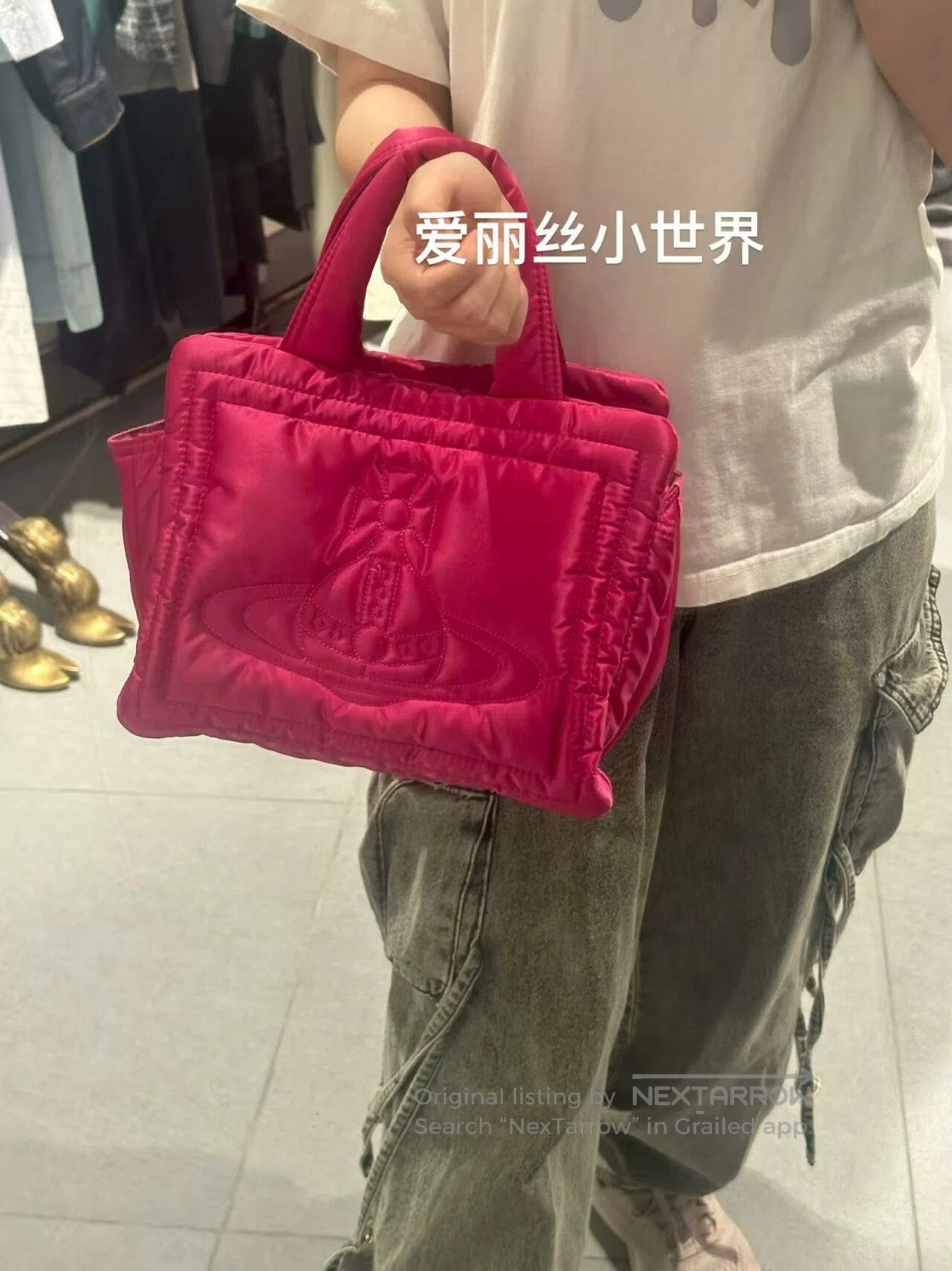 Vivienne Westwood Vivienne Westwood Pink Saturn Crossbody Bag. Size ONE SIZE - 1 Thumbnail