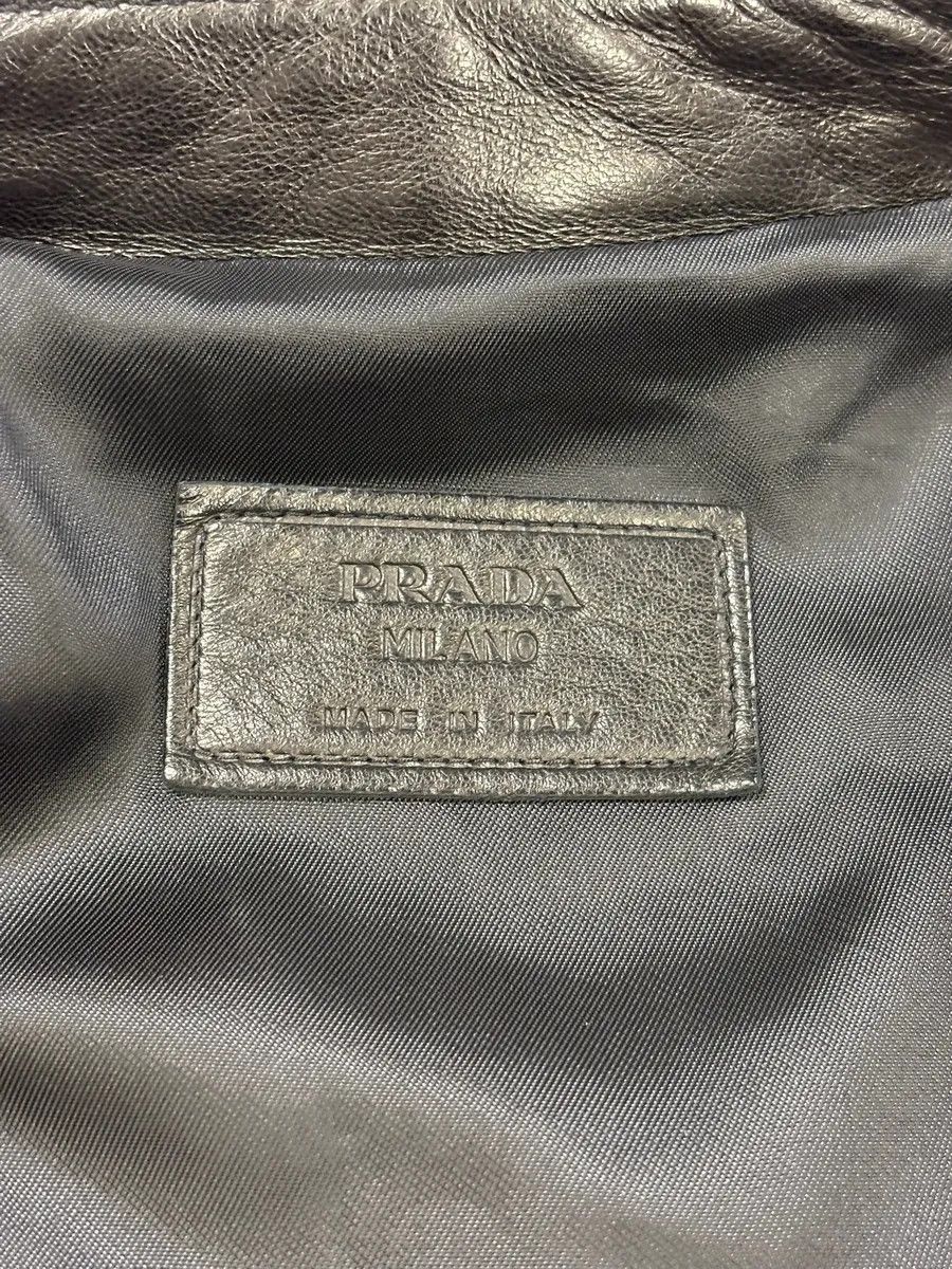 Prada AW2007 Prada Black Biker Premium Leather Jacket Size US M / EU 48-50 / 2 - 7 Thumbnail
