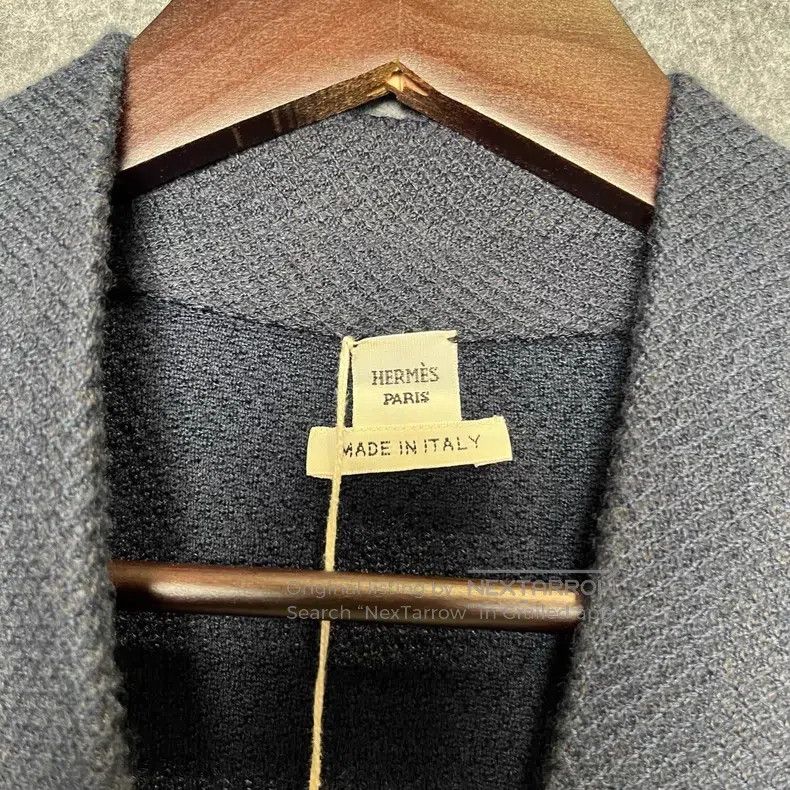 Hermes Hermes Pattern Printed One Button V-neck Long Sleeve Knit Size 4XL / US 24-26 - 4 Thumbnail