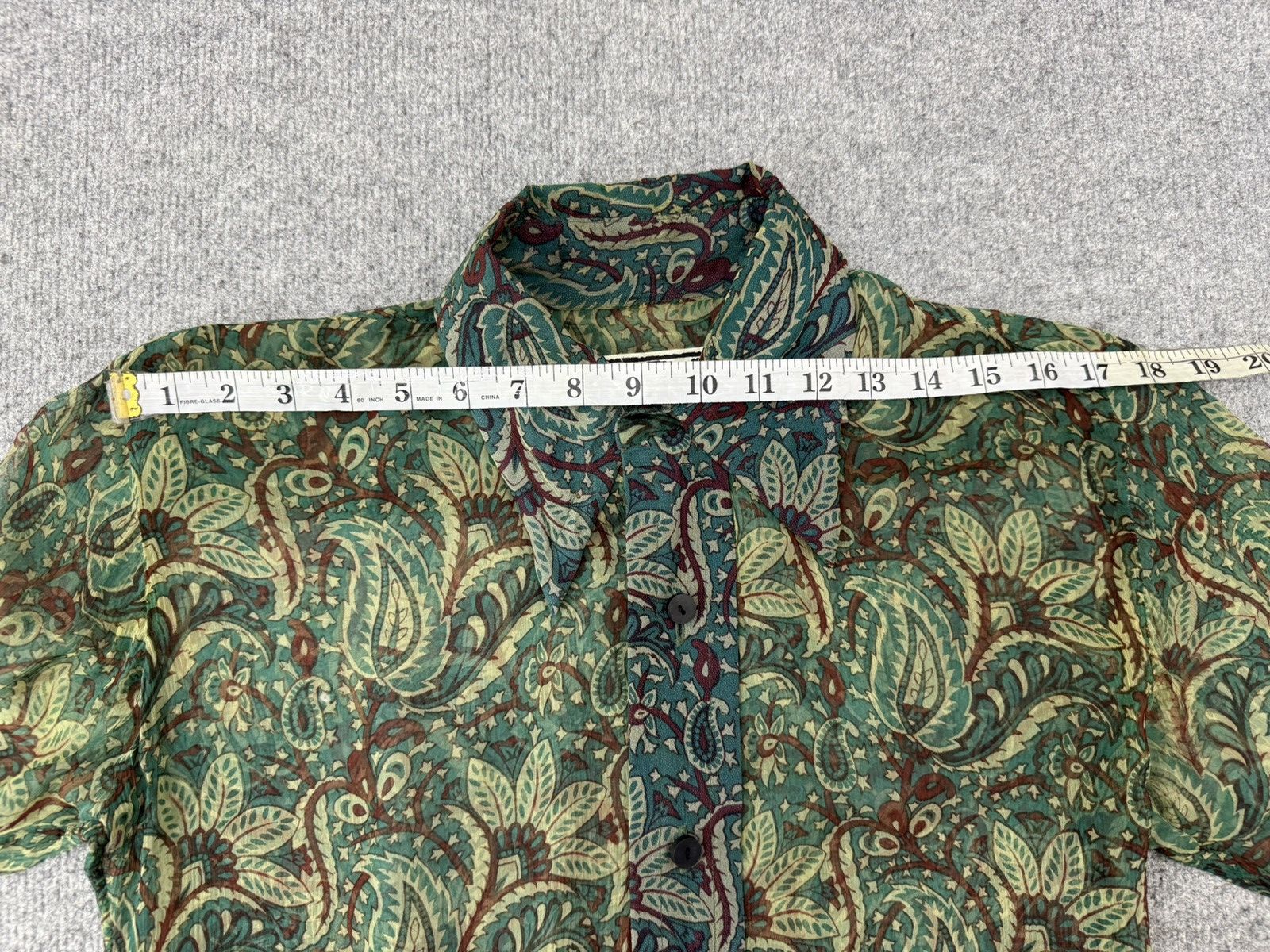 Japanese Brand Haris Rock Long Sleeve Paisley Button Ups Size S / US 4 / IT 40 - 12 Thumbnail