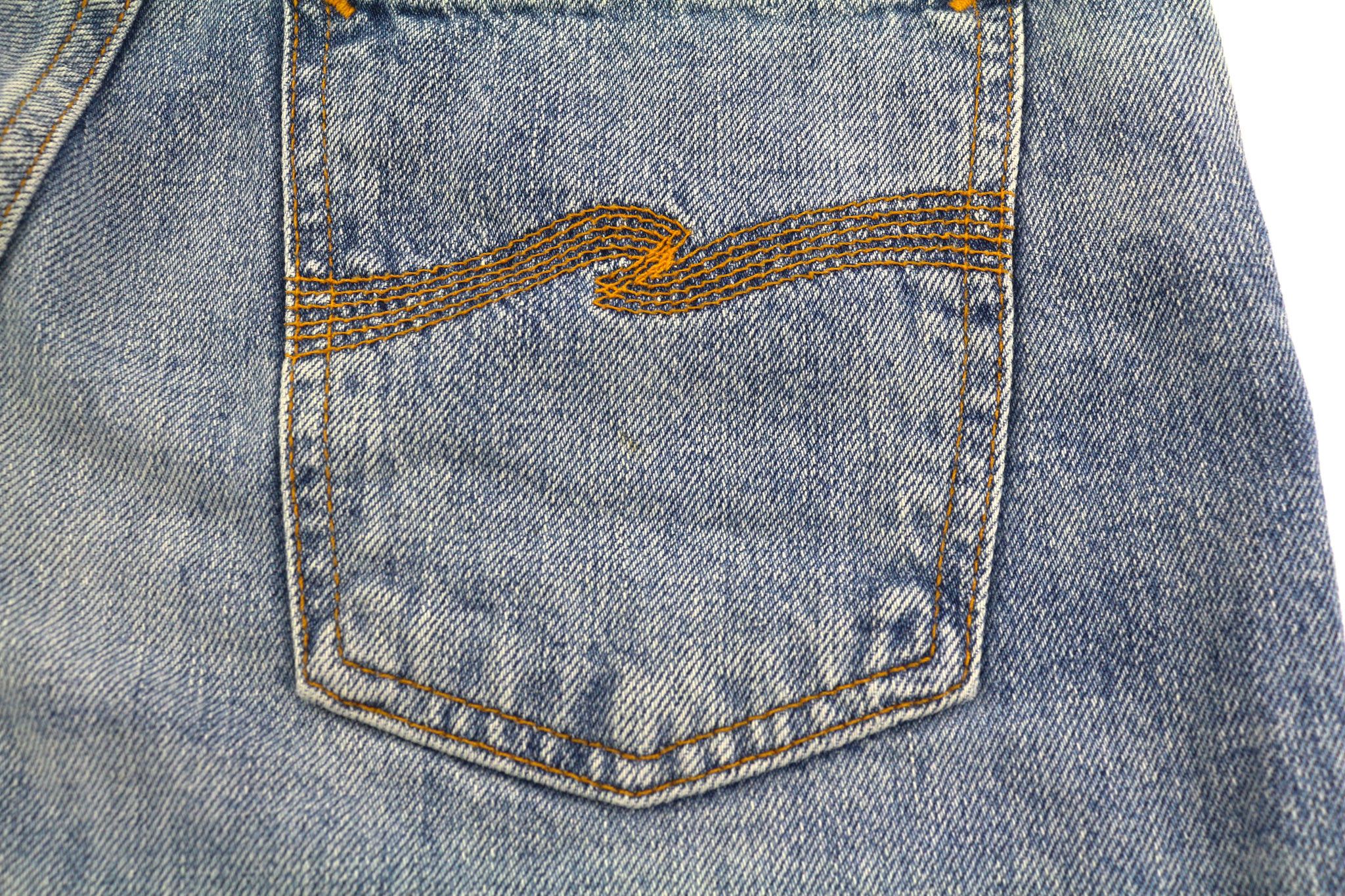 Nudie Jeans BREEZY BRITT W28/L32 Washed Blue Denim Jeans 82672 Size US 28 / EU 44 - 10 Thumbnail