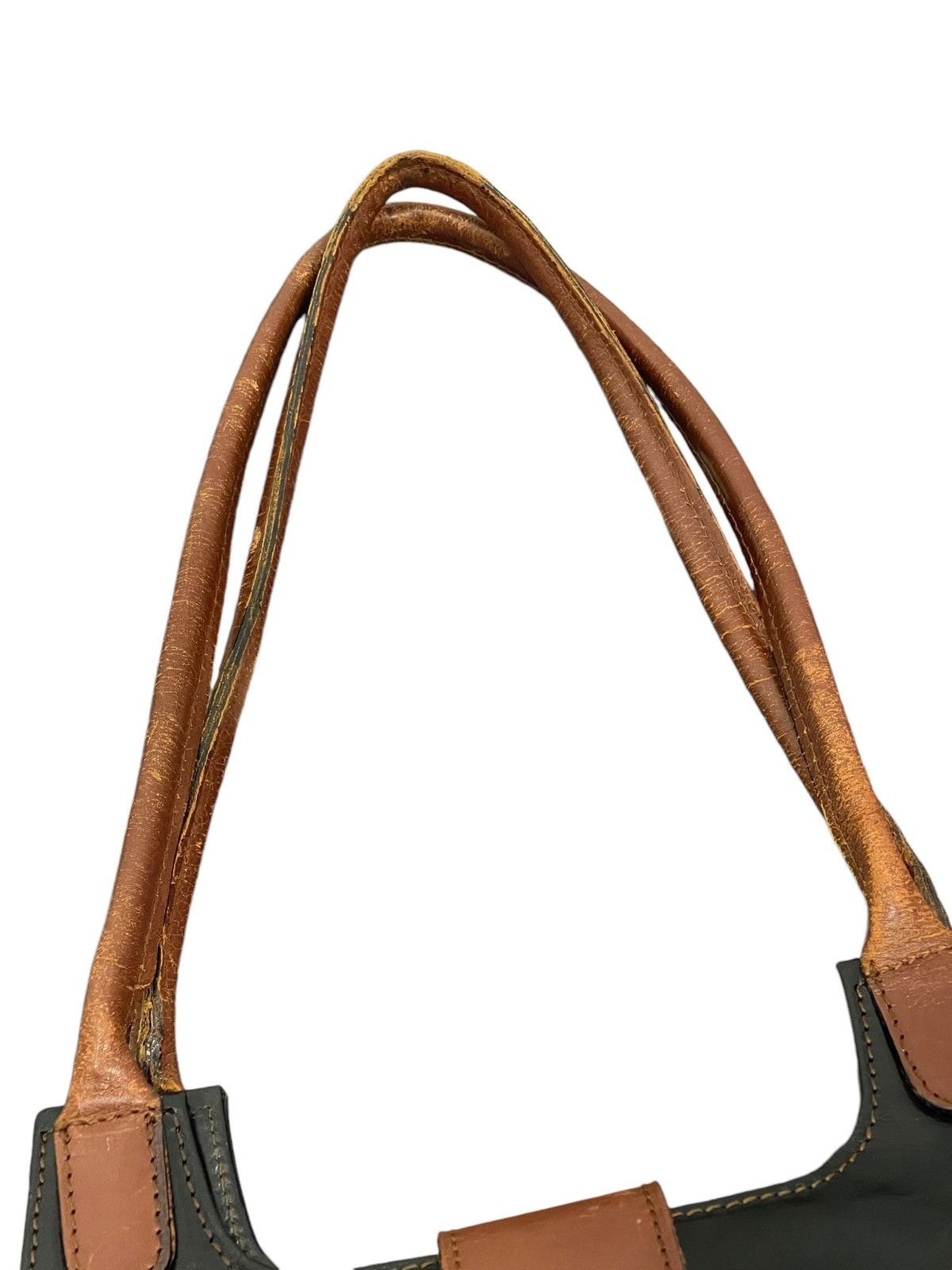 Genuine Leather Full Leather Vtg L’ Artigiano Italy Tote Shoulder Bag 9🟩 Size ONE SIZE - 18 Thumbnail