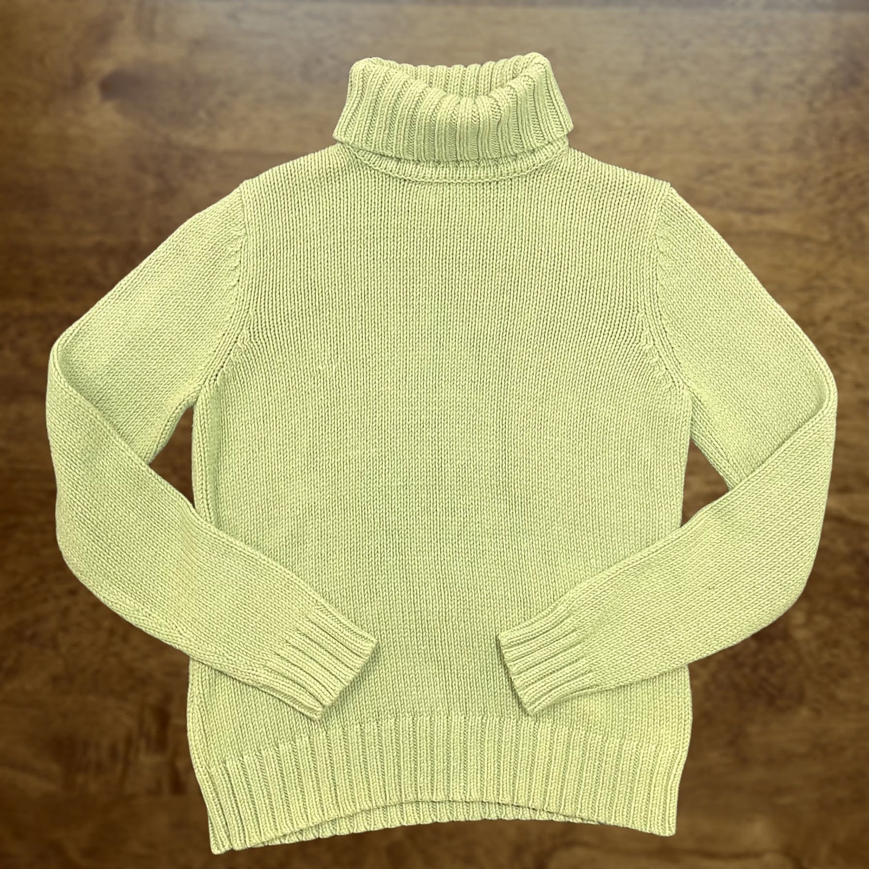 Eddie Bauer Eddie Bauer Womens Large Green Turtleneck Tight-Knit Pullover Sweater Solid Size L / US 10 / IT 46 - 1 Thumbnail