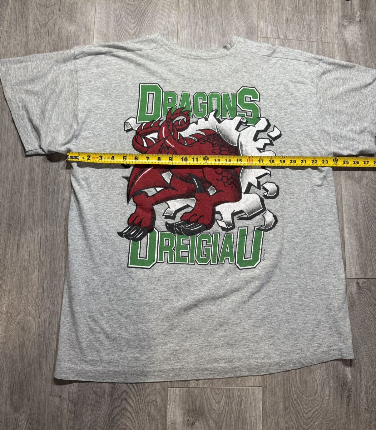 Vintage Wales Dragon 1994 Cymru Breakthrough Ich Dien Rugby Soccer Size US XL / EU 56 / 4 - 8 Thumbnail