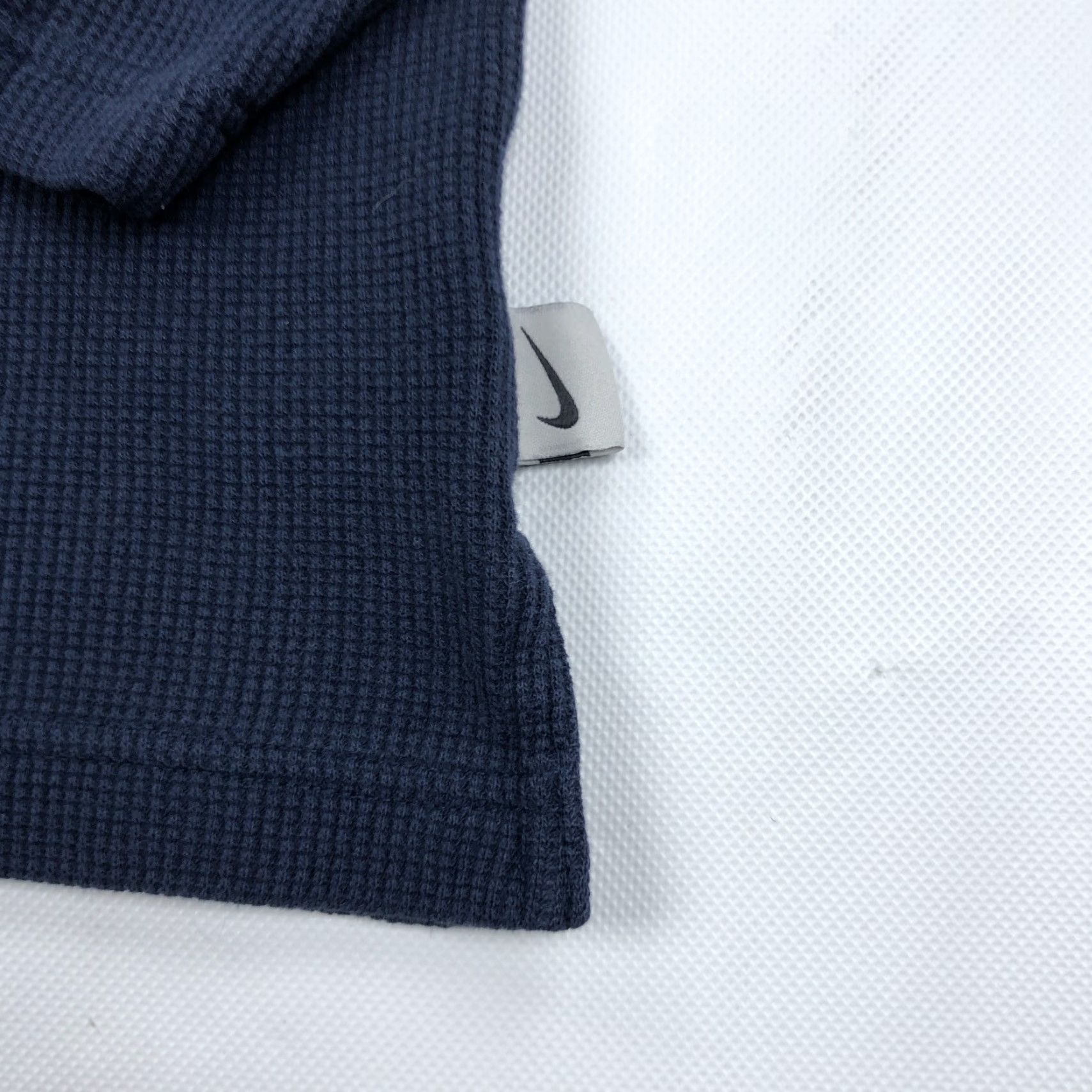 Nike Nike Men M Medium Waffle Knit Thermal T-Shirt Long Sleeve Gray Blue Block Colorblock Crew Neck Casual Sports Shirt Size US M / EU 48-50 / 2 - 2 Thumbnail
