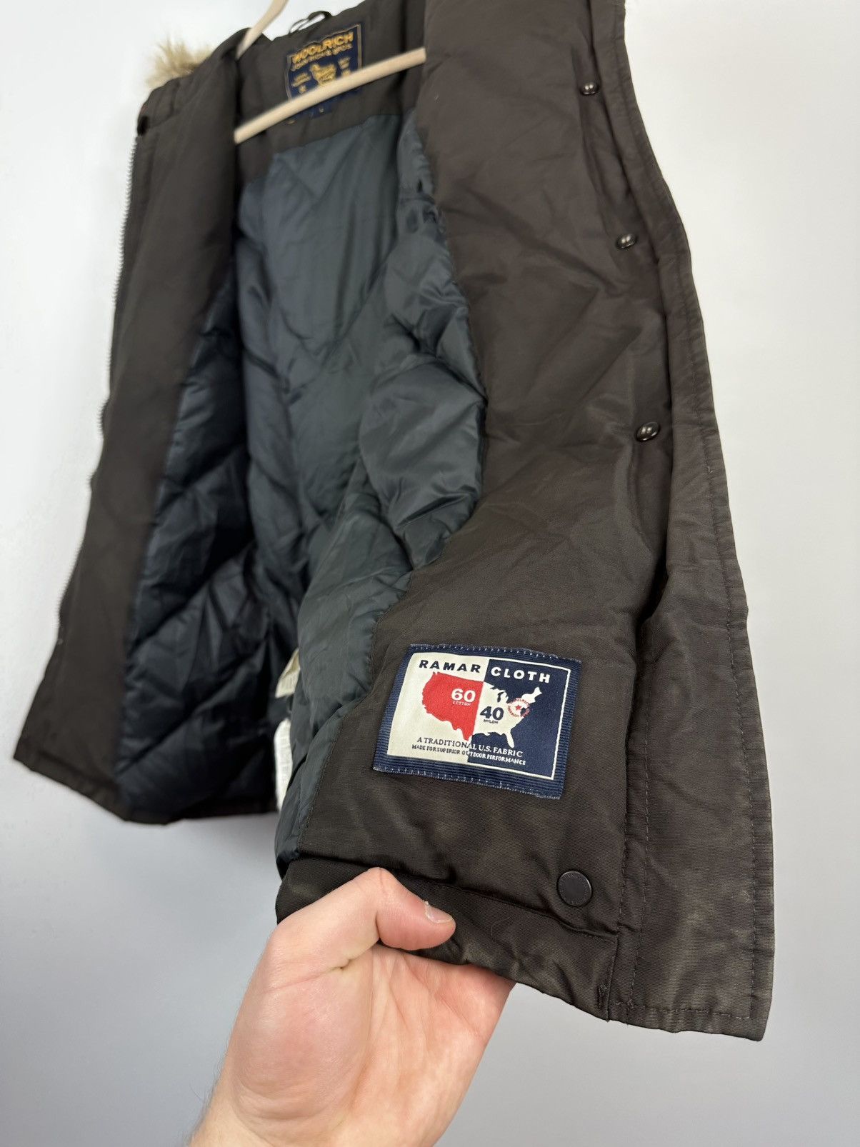 Woolrich Woolen Mills Vintage Woolrich Women's Real Fur Down Arctic Parka Jacket Size L / US 10 / IT 46 - 15 Thumbnail