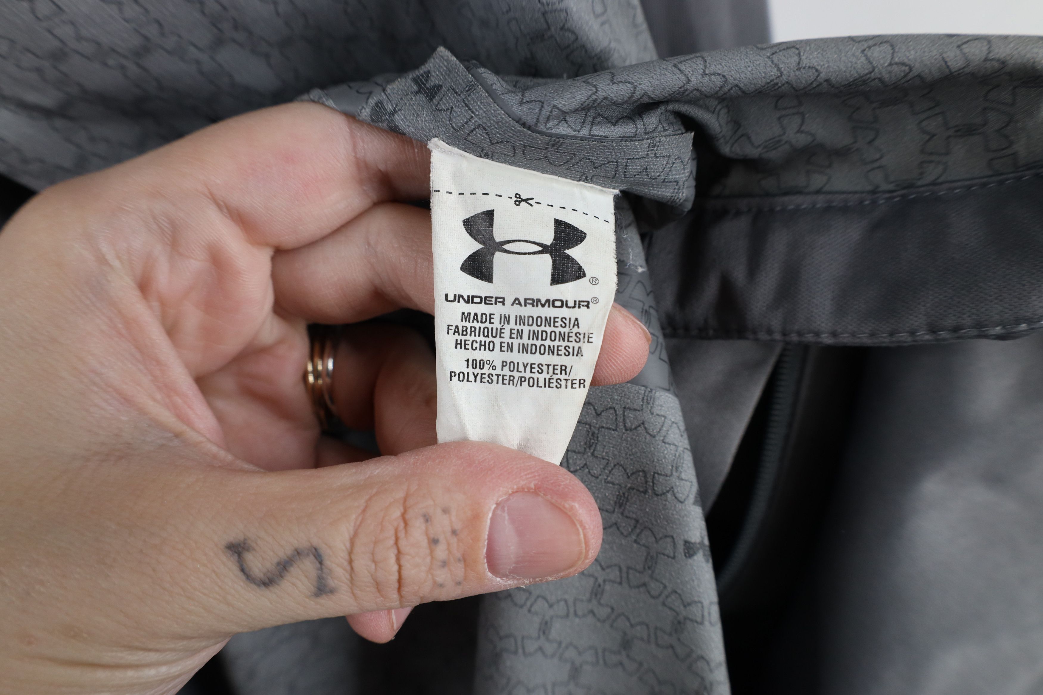 Under Armour × Vintage Under Armour Storm Waterproof Full Zip Rain Jacket Gray Size US M / EU 48-50 / 2 - 14 Thumbnail