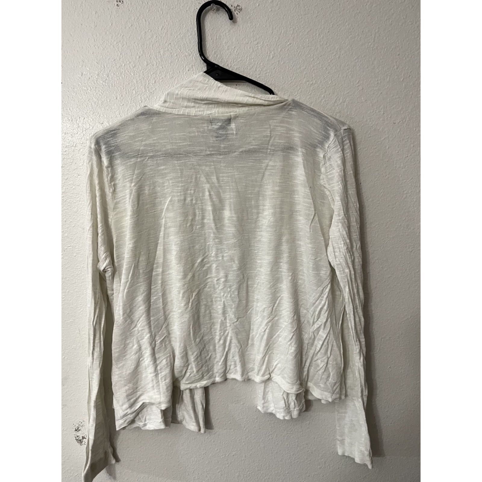 H&M VINTAGE H&M Womens Cardigan Sweater Open Front Knit Long Sleeve Casual Fall Winter Small White Size S / US 4 / IT 40 - 4 Thumbnail